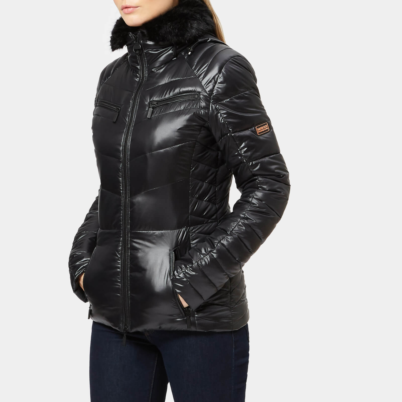 Barbour International Women s Losail Quilt Jacket Black Coggles