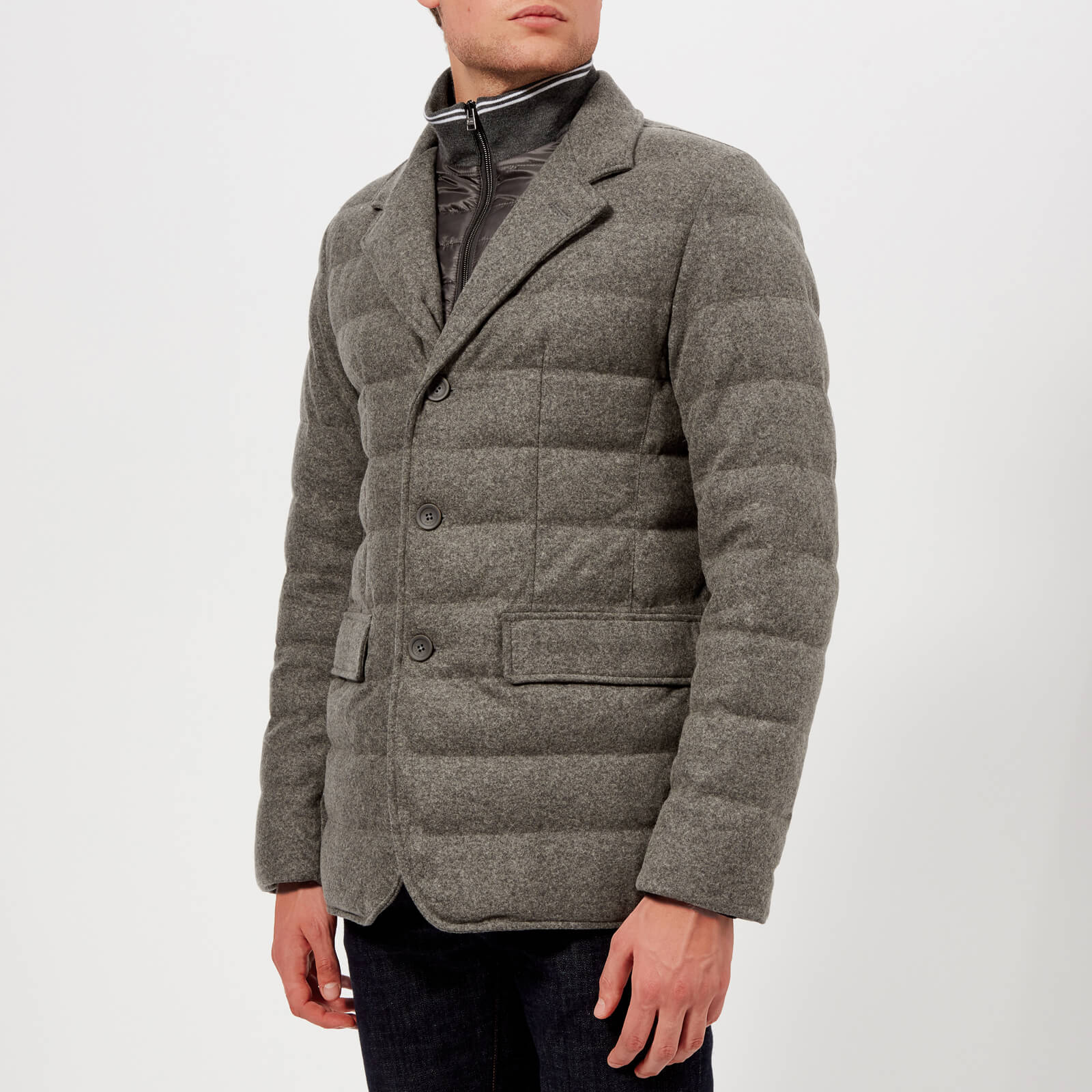 Padded blazer mens top
