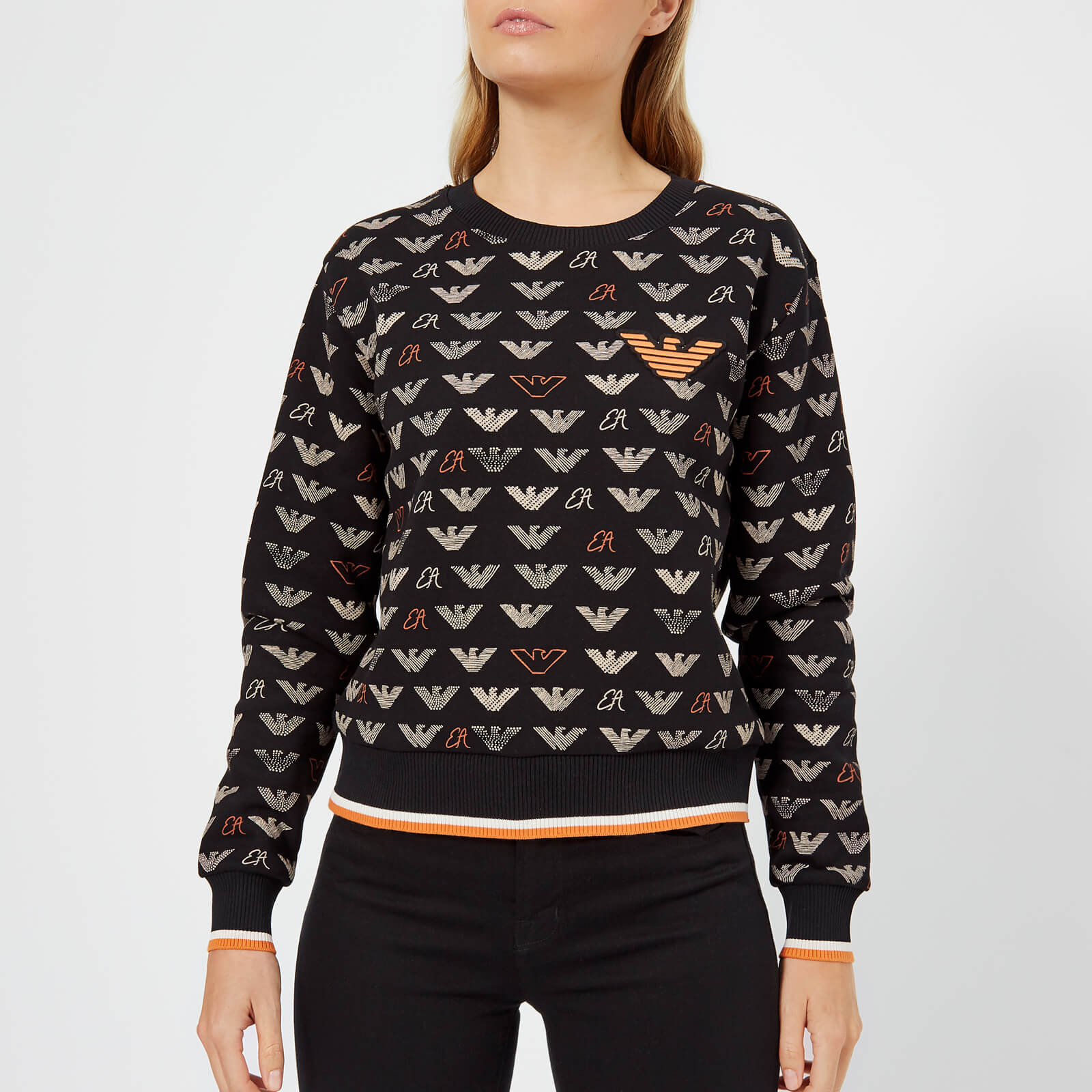 Emporio Armani Women's Logo Jumper - Multi | Coggles