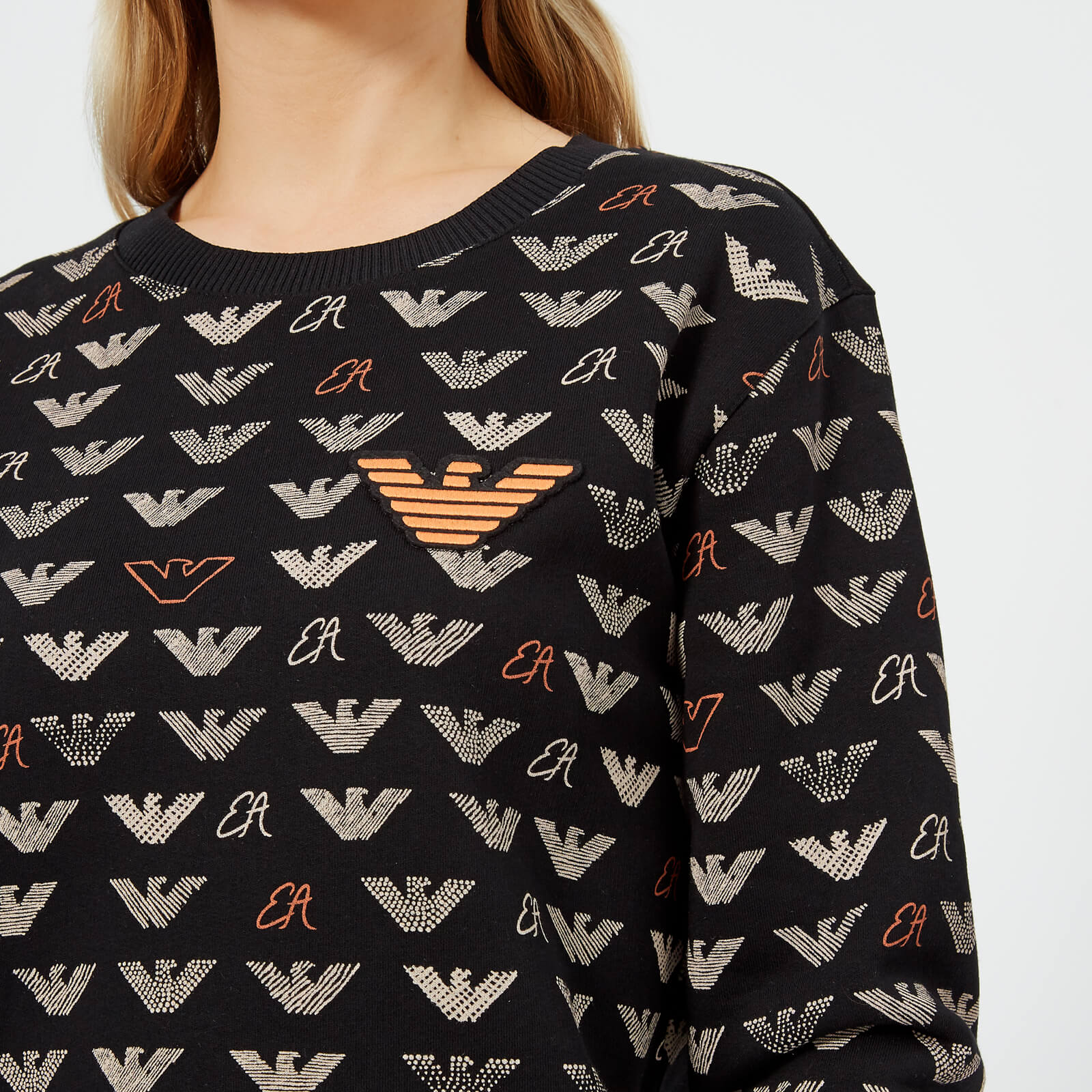 Emporio Armani Women's Logo Jumper - Multi | Coggles