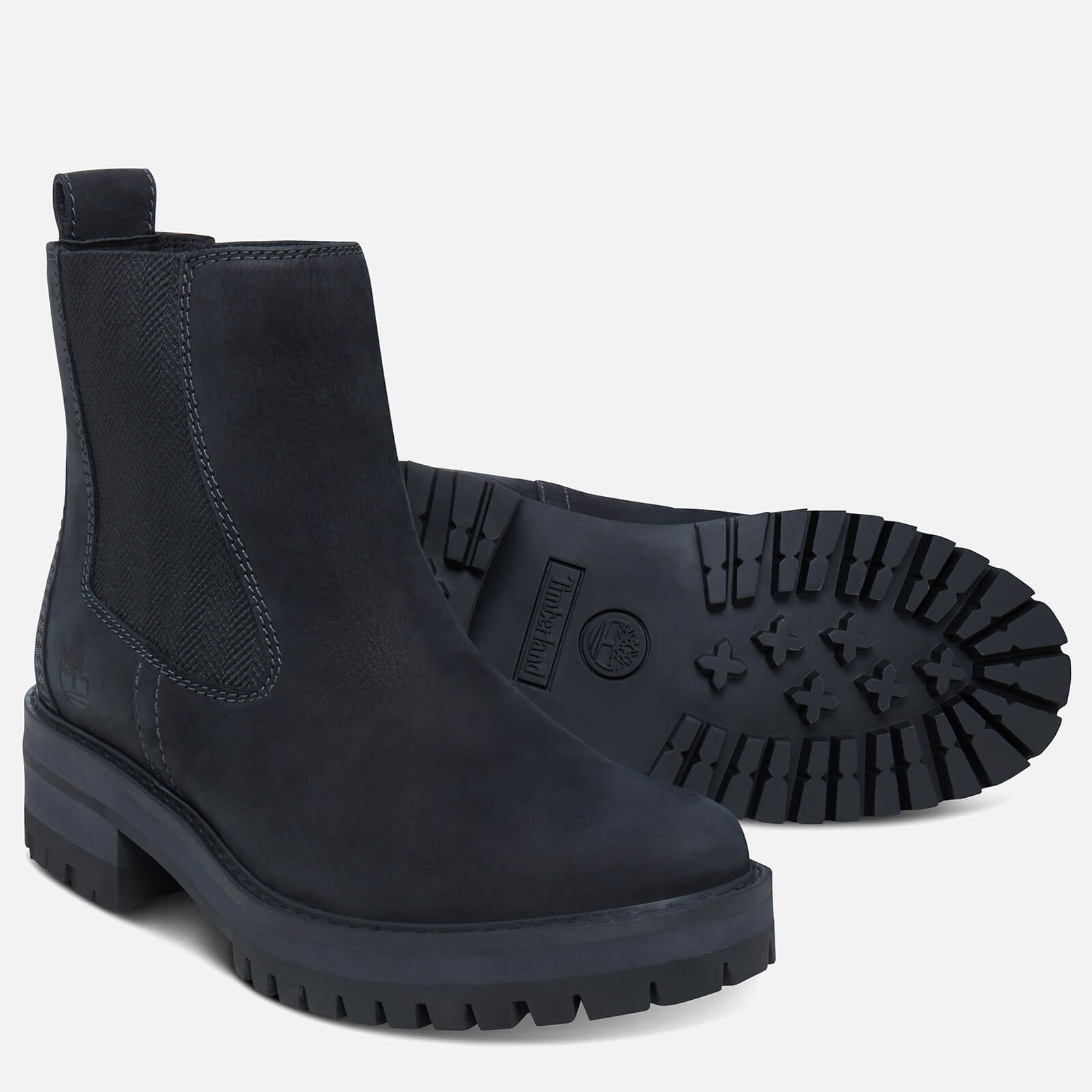 Timberland Women s Courmayeur Valley Leather Chelsea Boots Black UK 3.5 Allsole