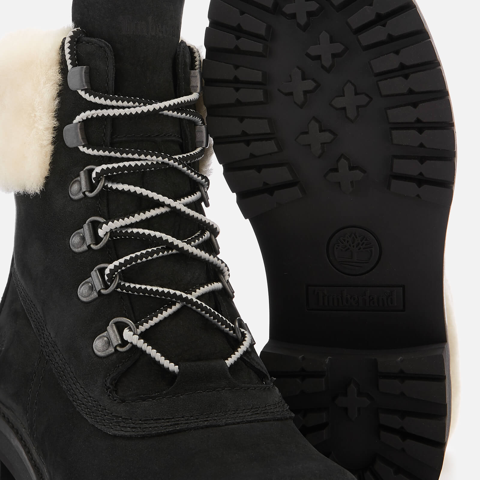 Courmayeur valley shearling boot for women in black deals