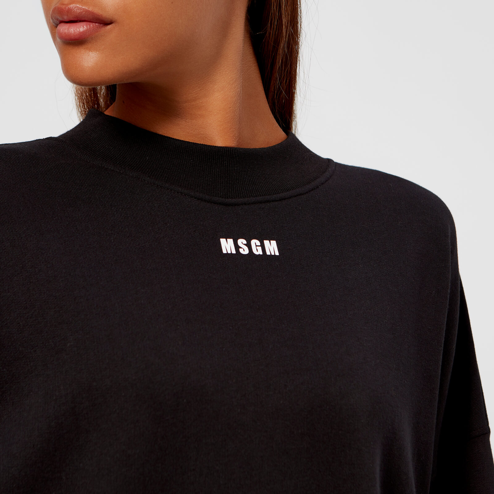 MSGM】 【「TheMwave」モノグラムパッチ ロングスリーブTシャツ