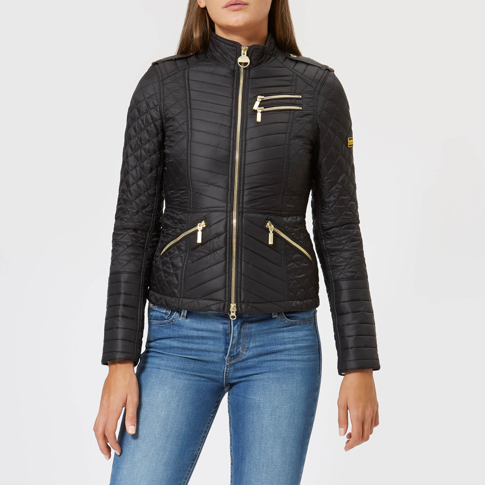 Barbour International Women s Weld Quilt Jacket Black Coggles