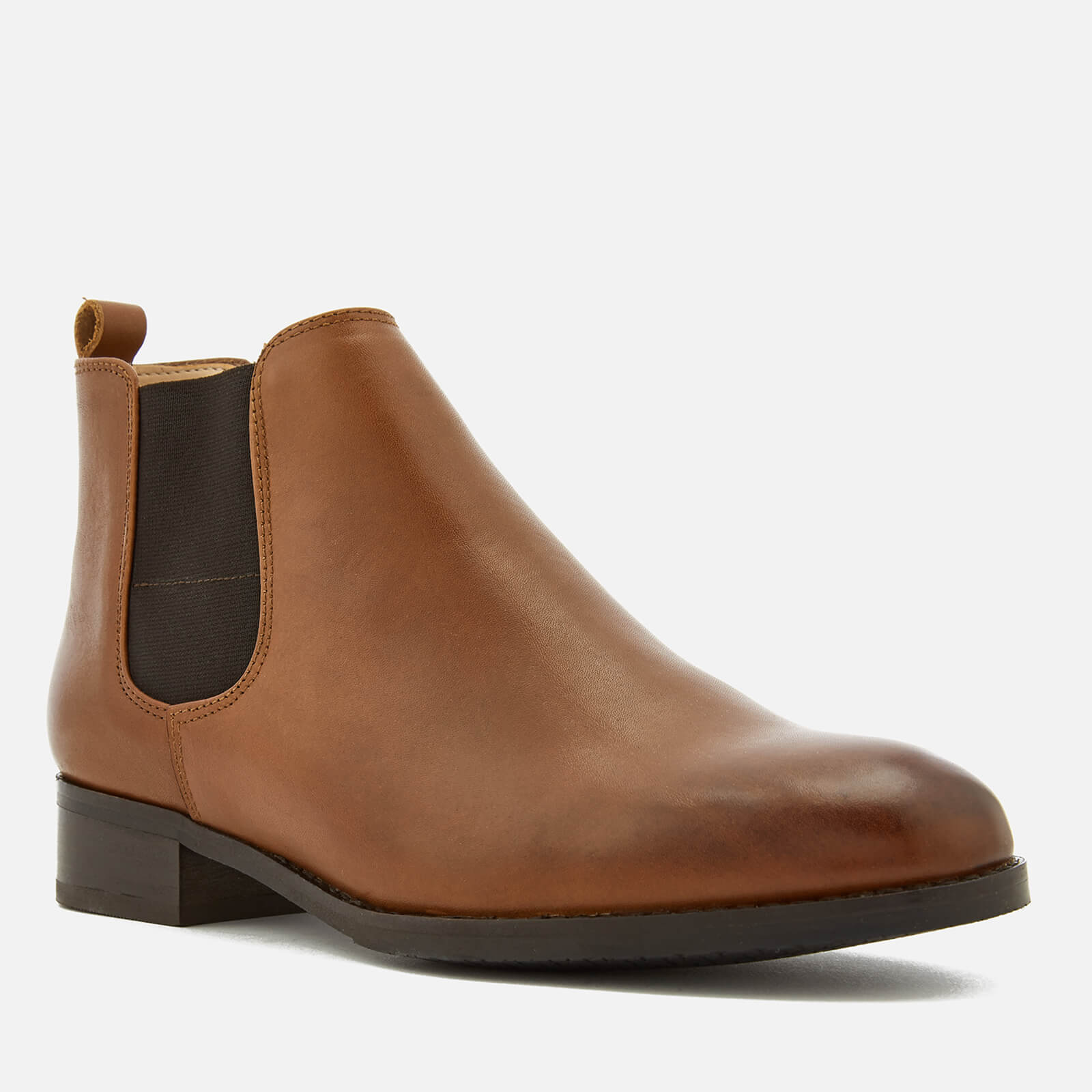 Clarks Women s Netley Ella Leather Chelsea Boots Tan Allsole