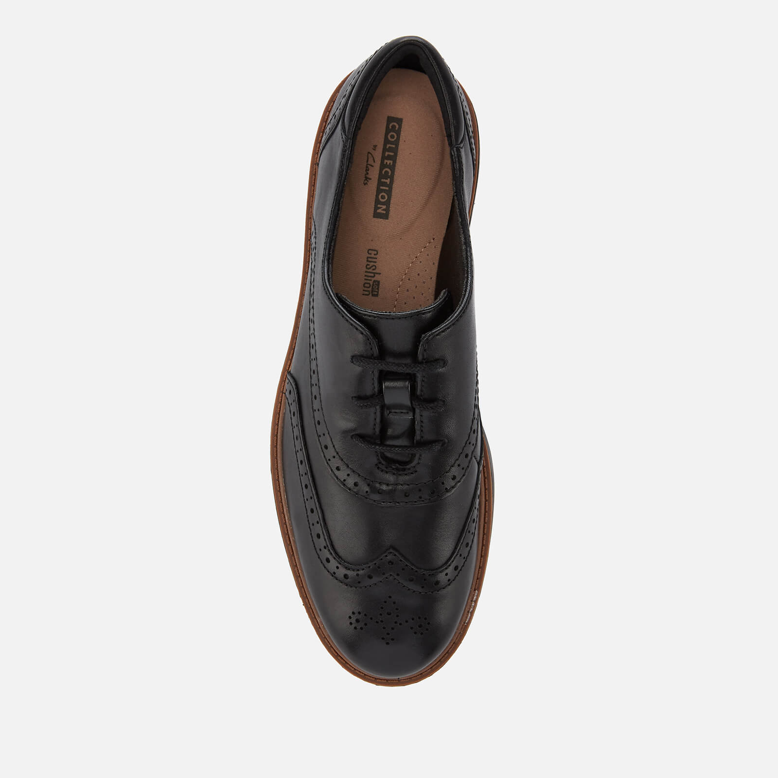 Clarks Women s Raisie Hilde Leather Brogues Black Allsole