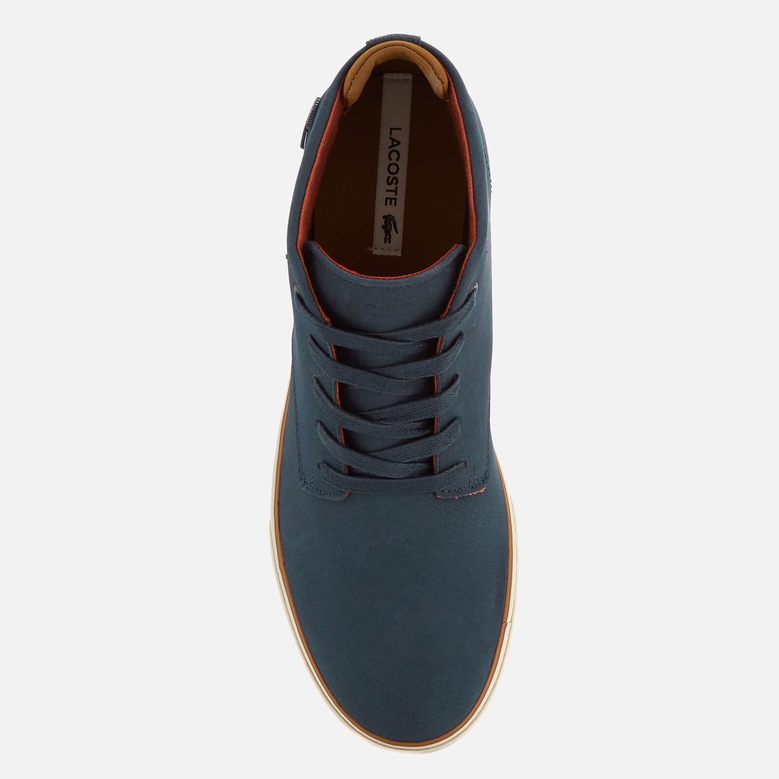 Lacoste Men s Esparre Chukka 318 1 Leather Suede Derby Chukka Boots Navy Brown Allsole