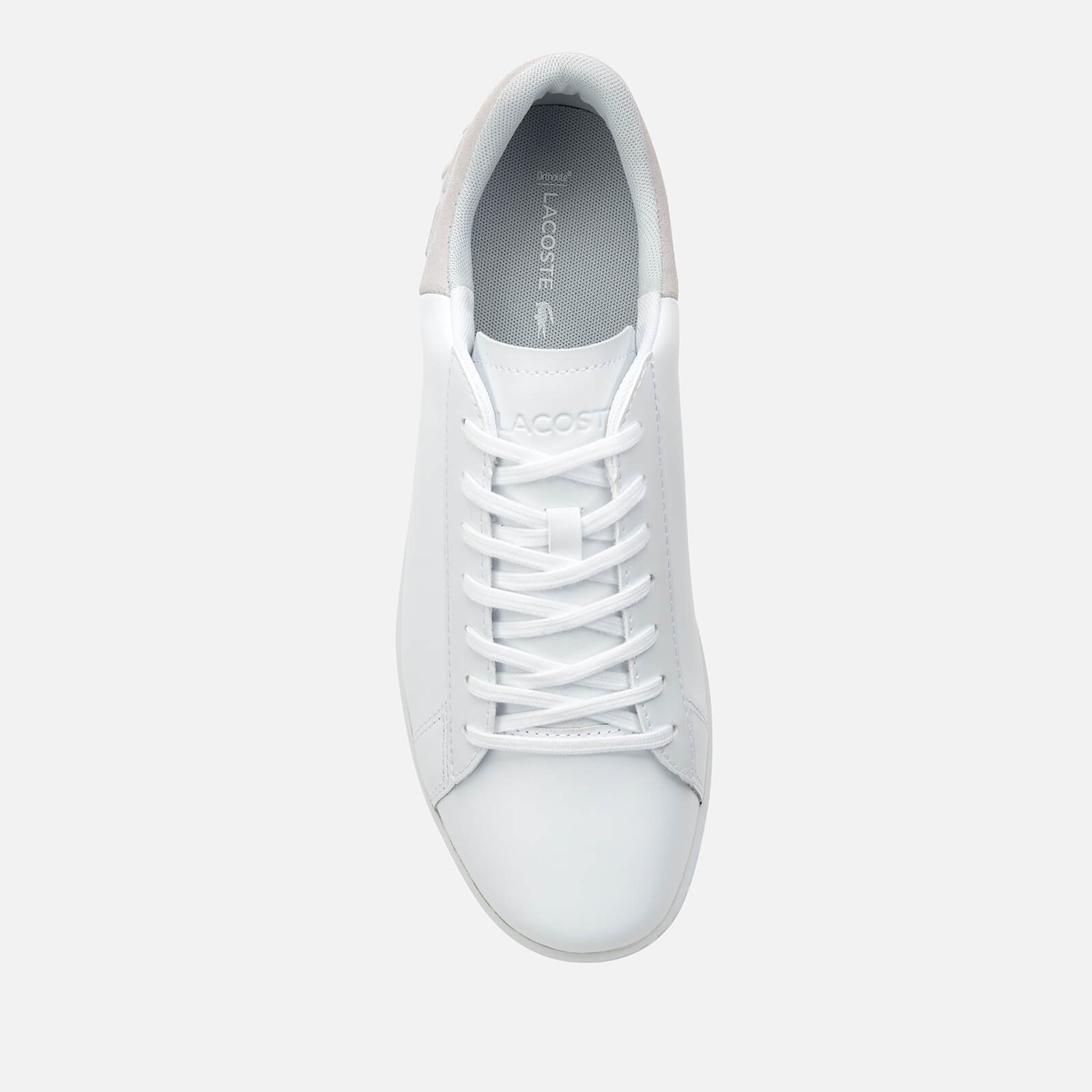 Lacoste Men s Carnaby Evo 318 6 Leather Suede Trainers White