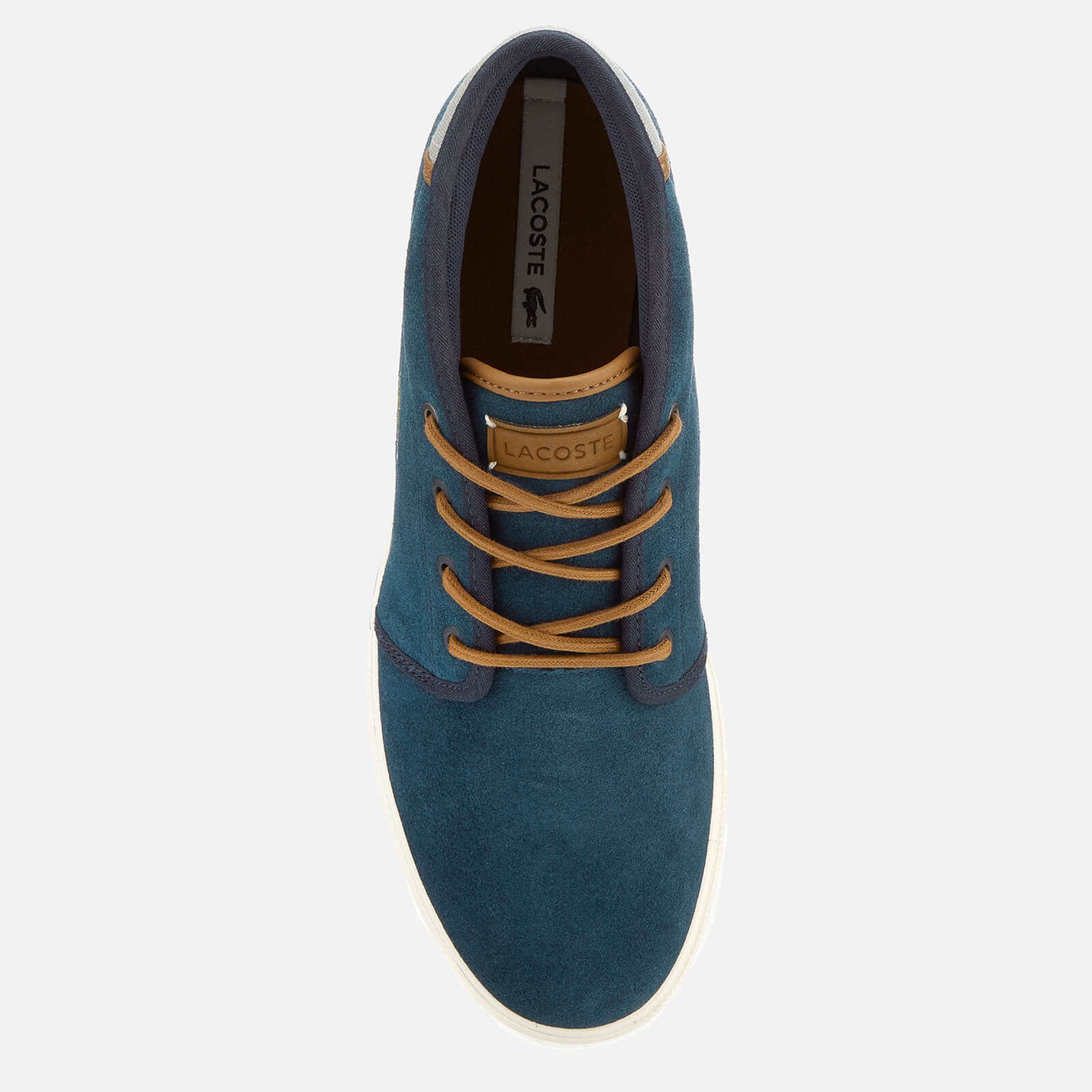 Lacoste Men s Ampthill 318 1 Suede Chukka Boots Navy Tan Coggles