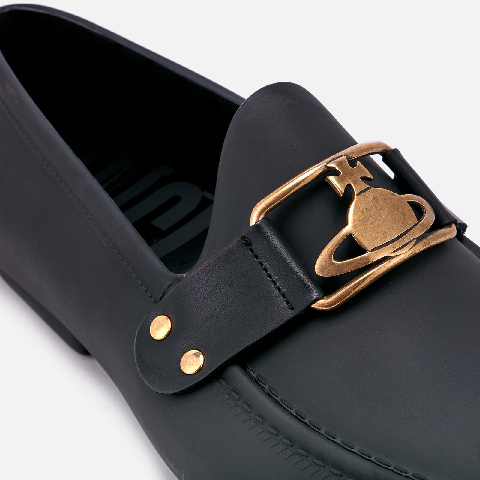Vivienne Westwood MAN Men s Mocassin Frame Orb Loafers Black Allsole