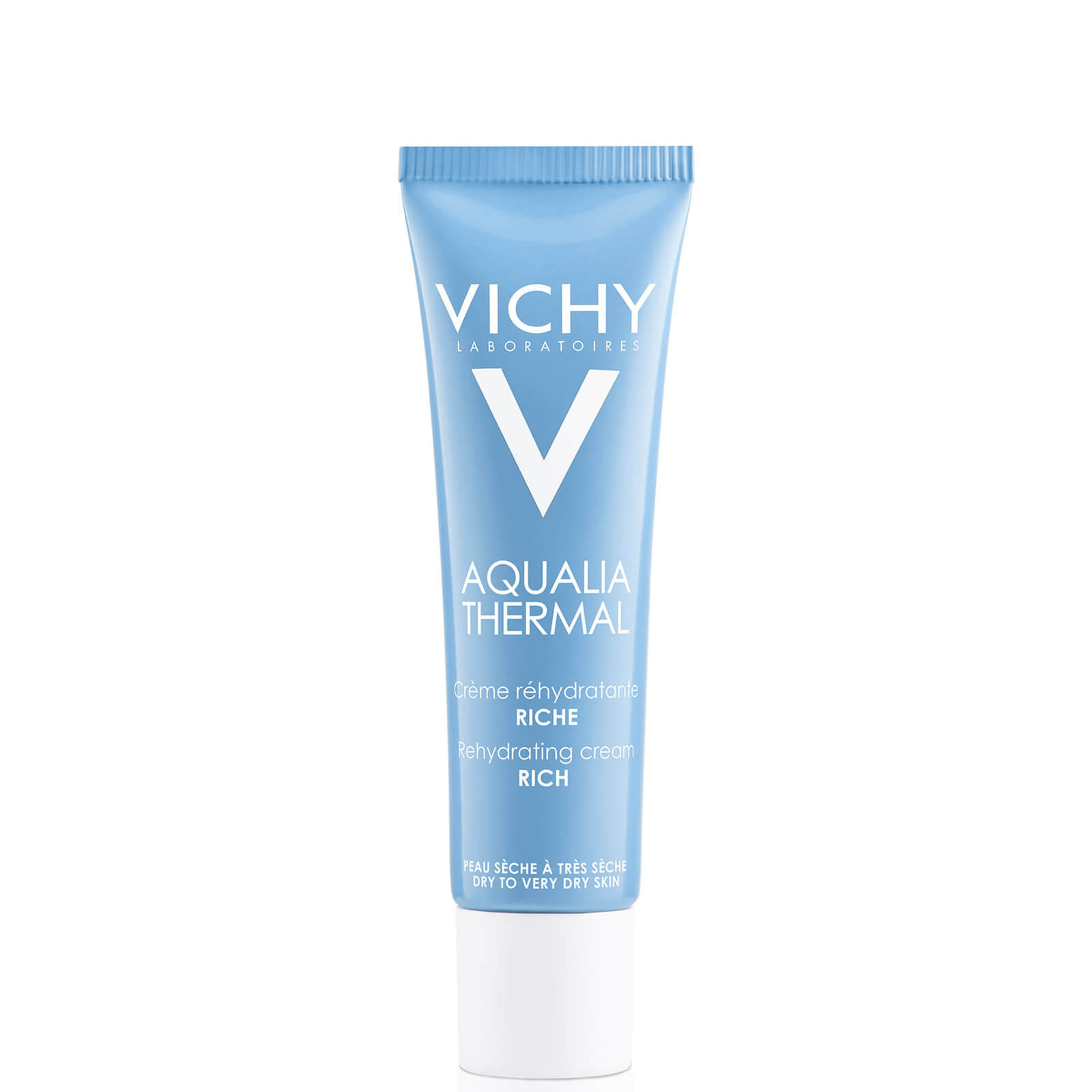 Tubo de crema de textura rica Aqualia Thermal de Vichy 30 ml