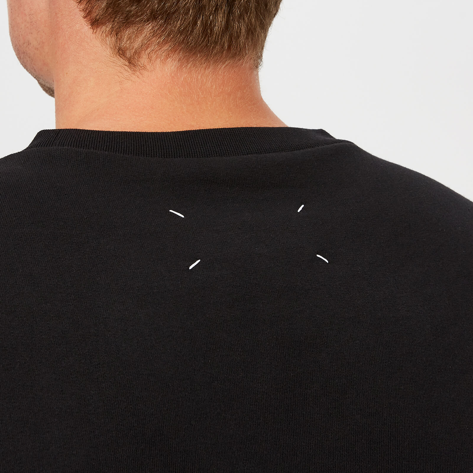 Maison Margiela Elbow Patch Half Zip Wool Pullover | Nordstrom