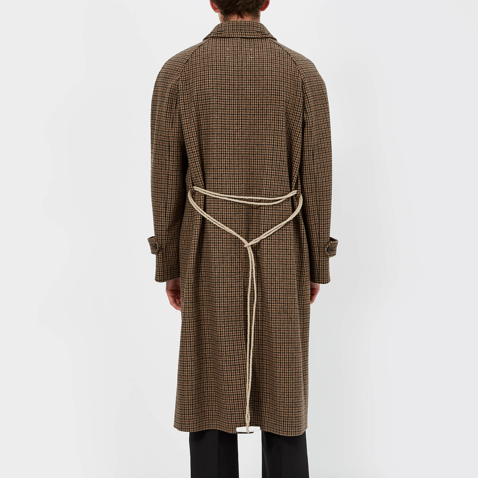 Maison Margiela Men s Houndstooth Felt Jacket Walnut Coggles