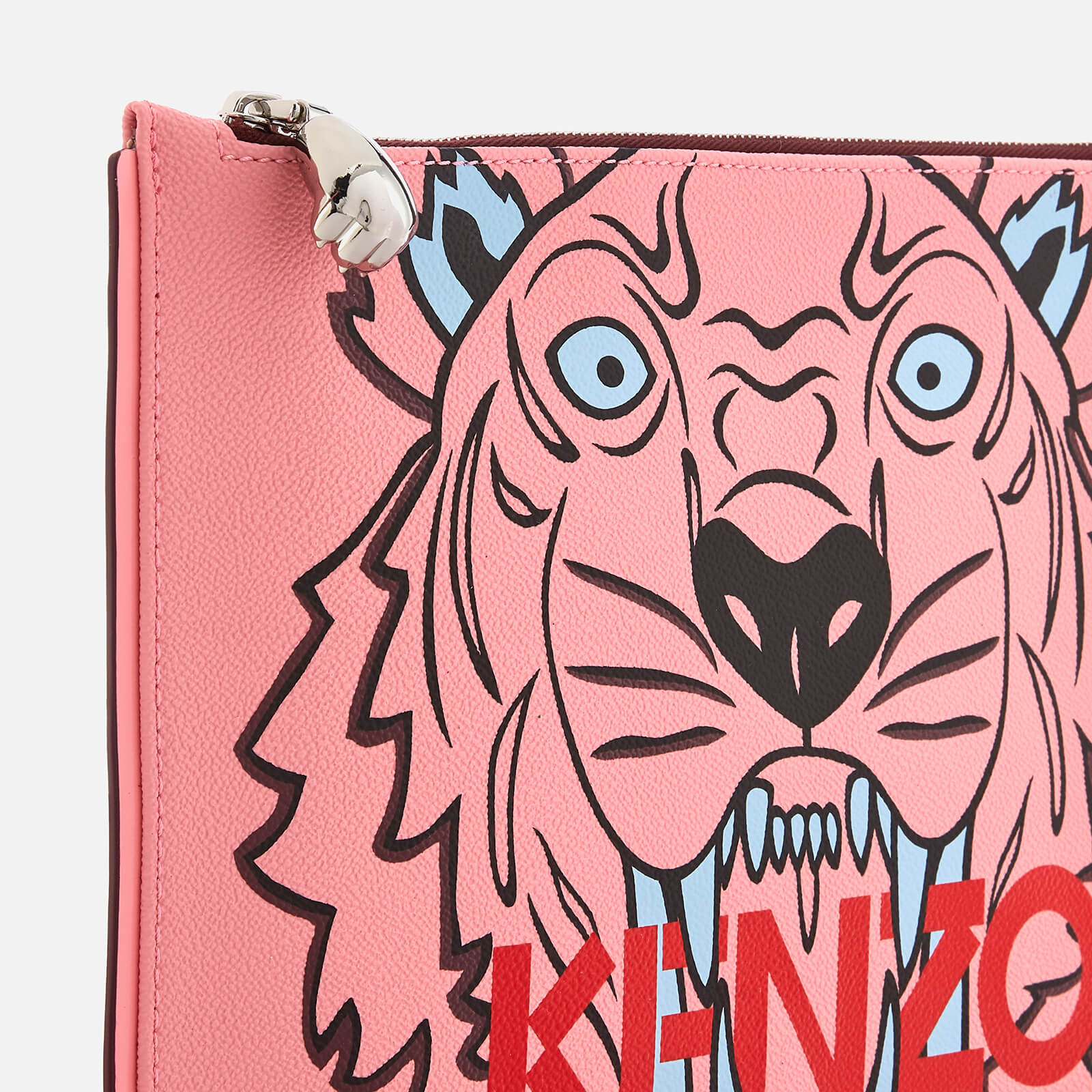 KENZO Women s Tiger A4 Pouch Bag Faded Pink