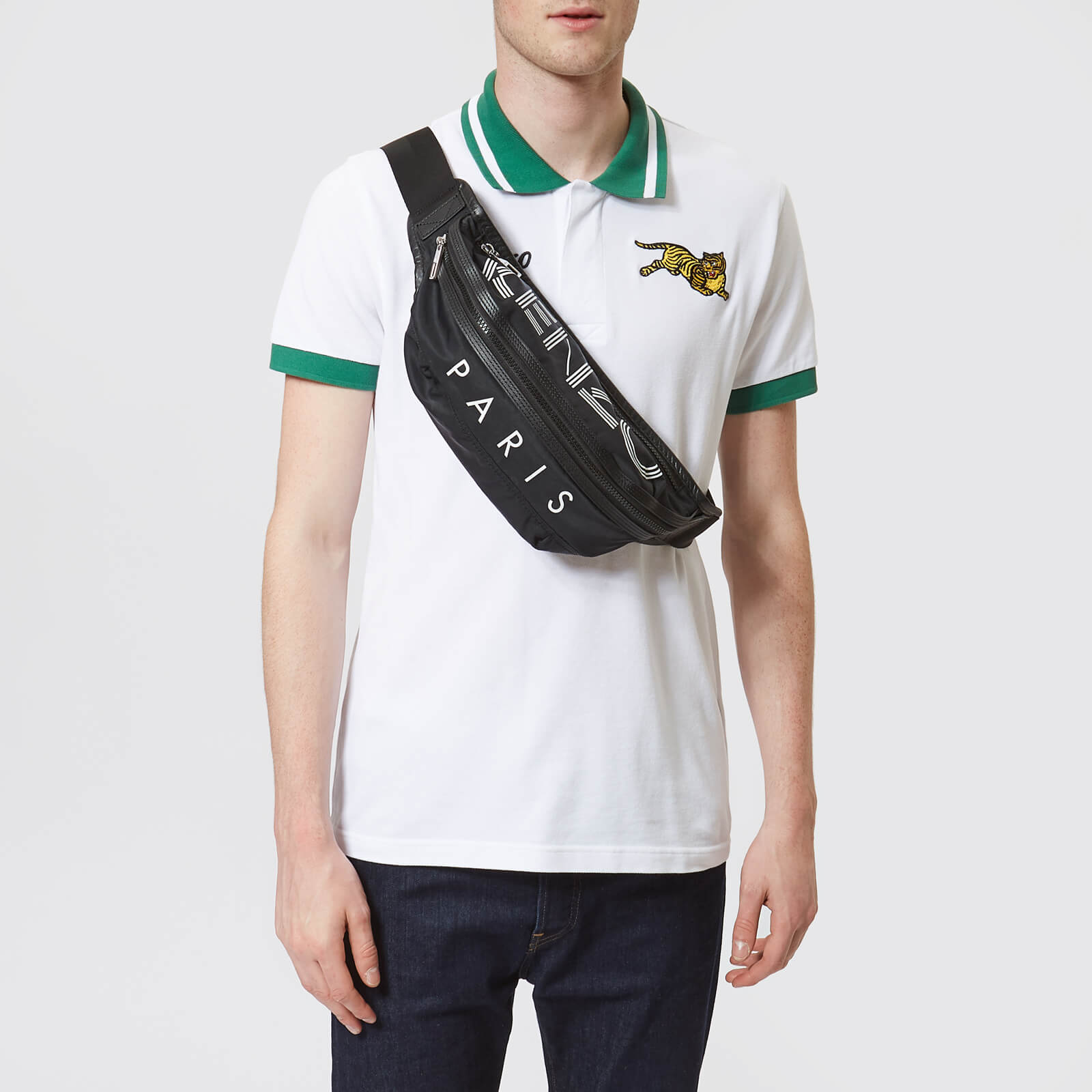 KENZO Men s Sport Logo Bum Bag Black Coggles