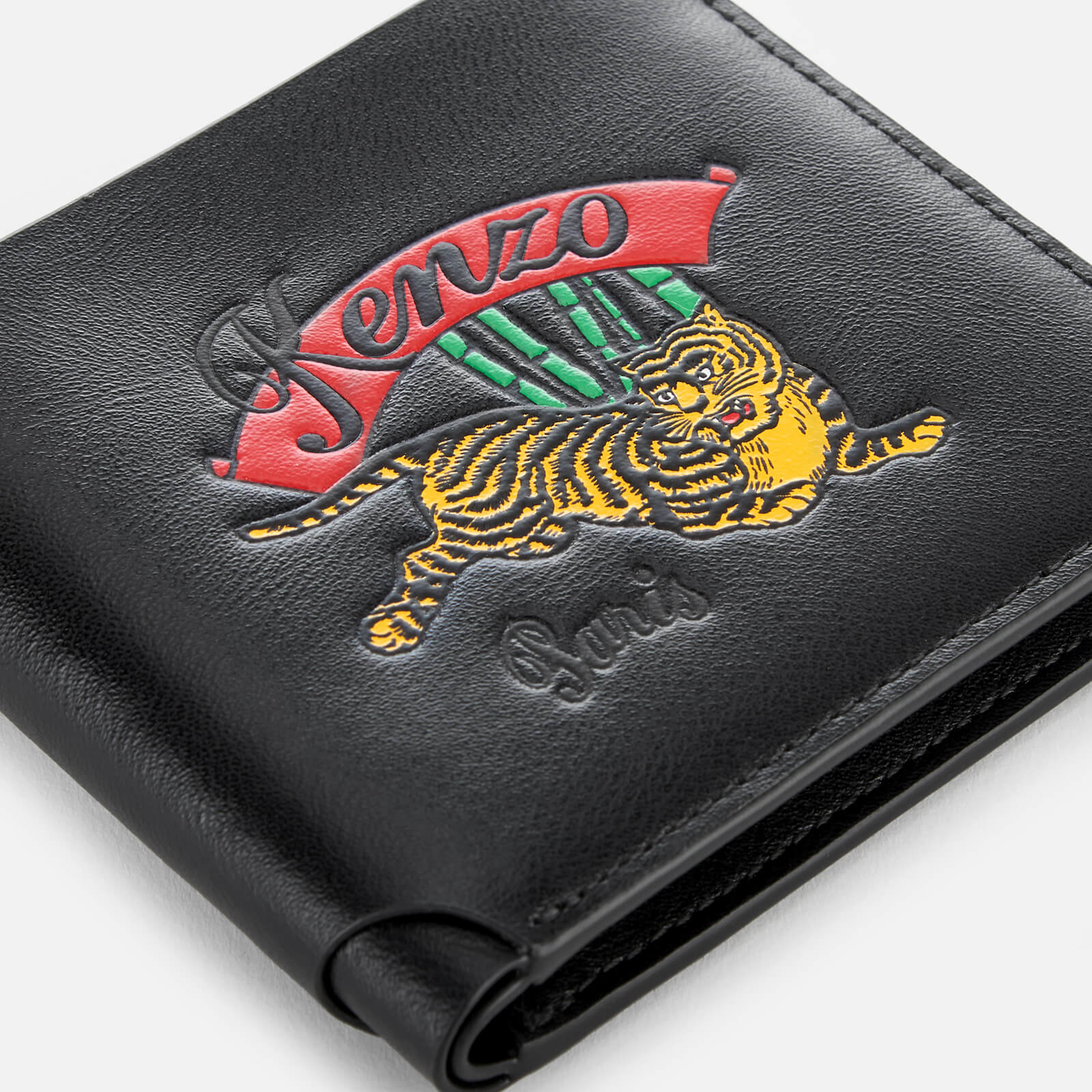 KENZO Men s Bamboo Tiger Print Wallet Black Coggles