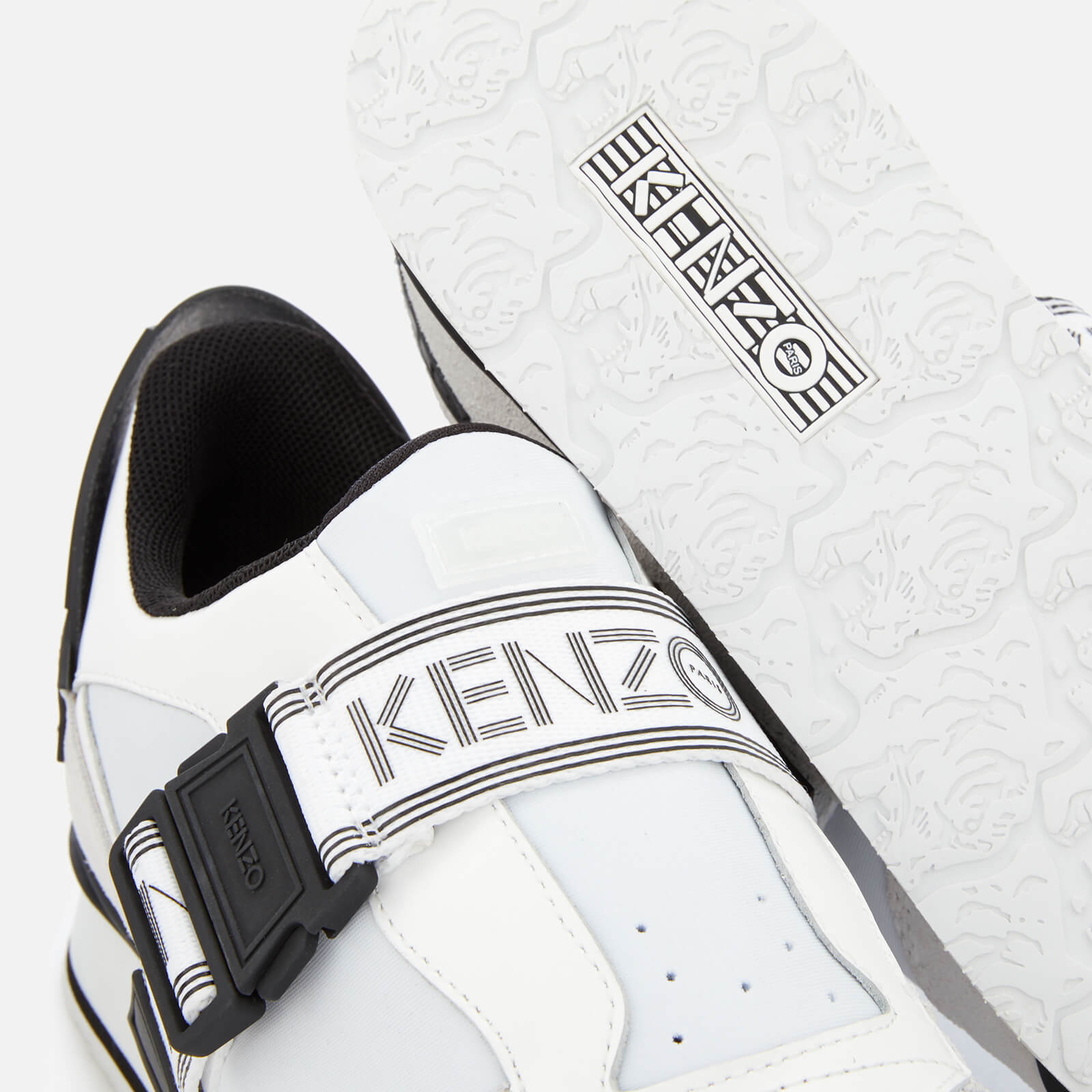 KENZO Men's K-Run Low Top Trainers - White | Coggles
