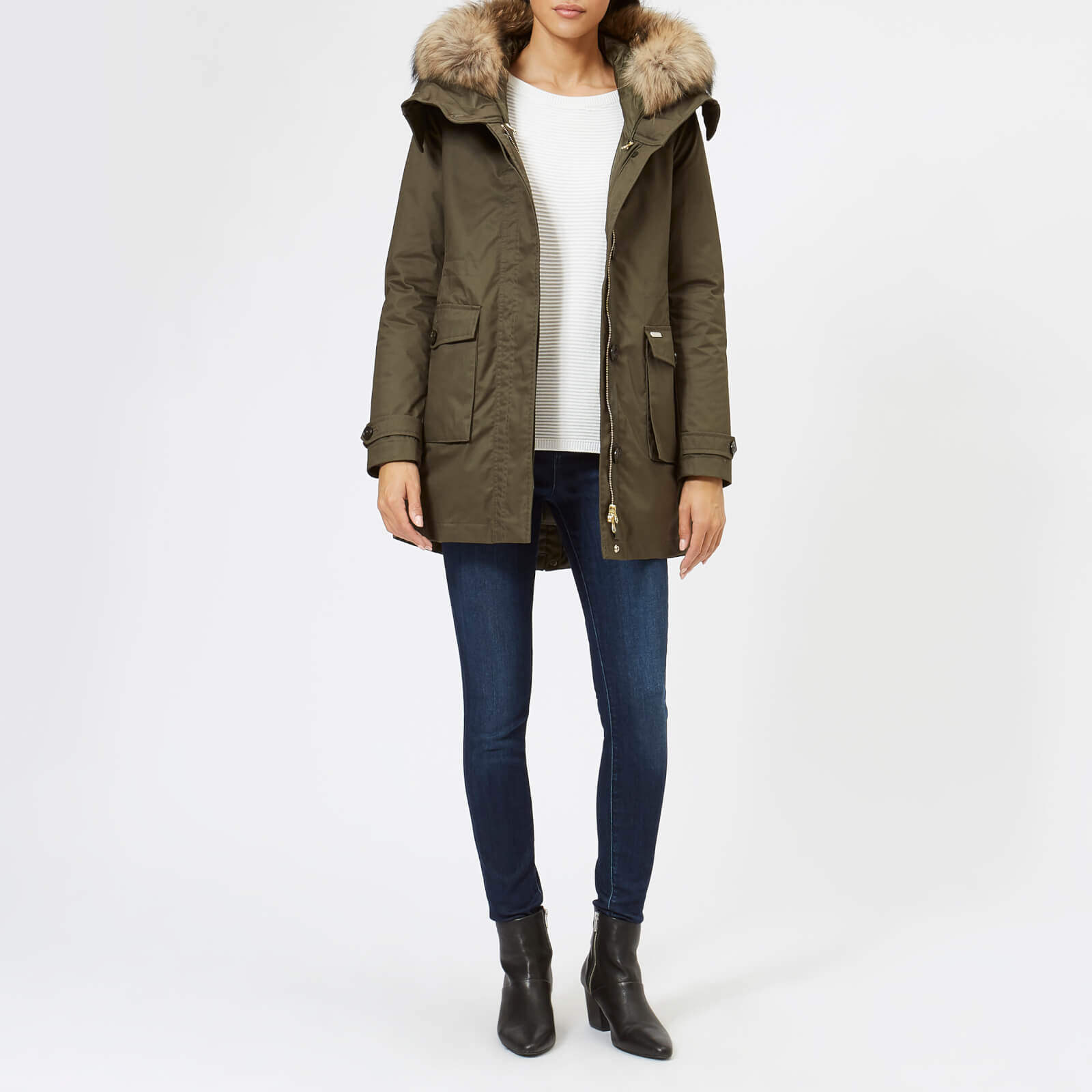 Woolrich Women's Scarlett Parka - Military Olive | Coggles