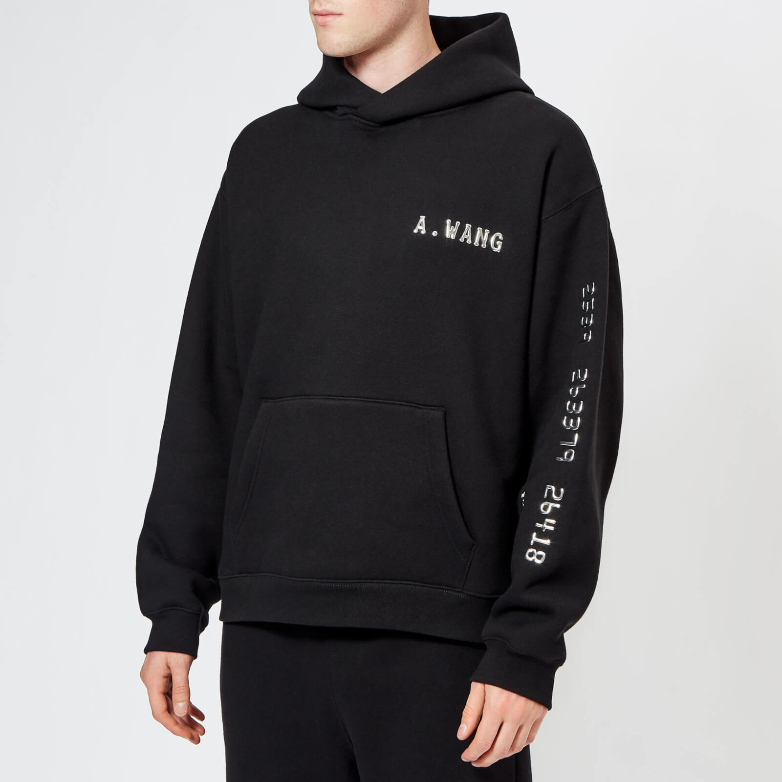 Alexander Wang Men s Credit Card Decal Hoody Black Coggles
