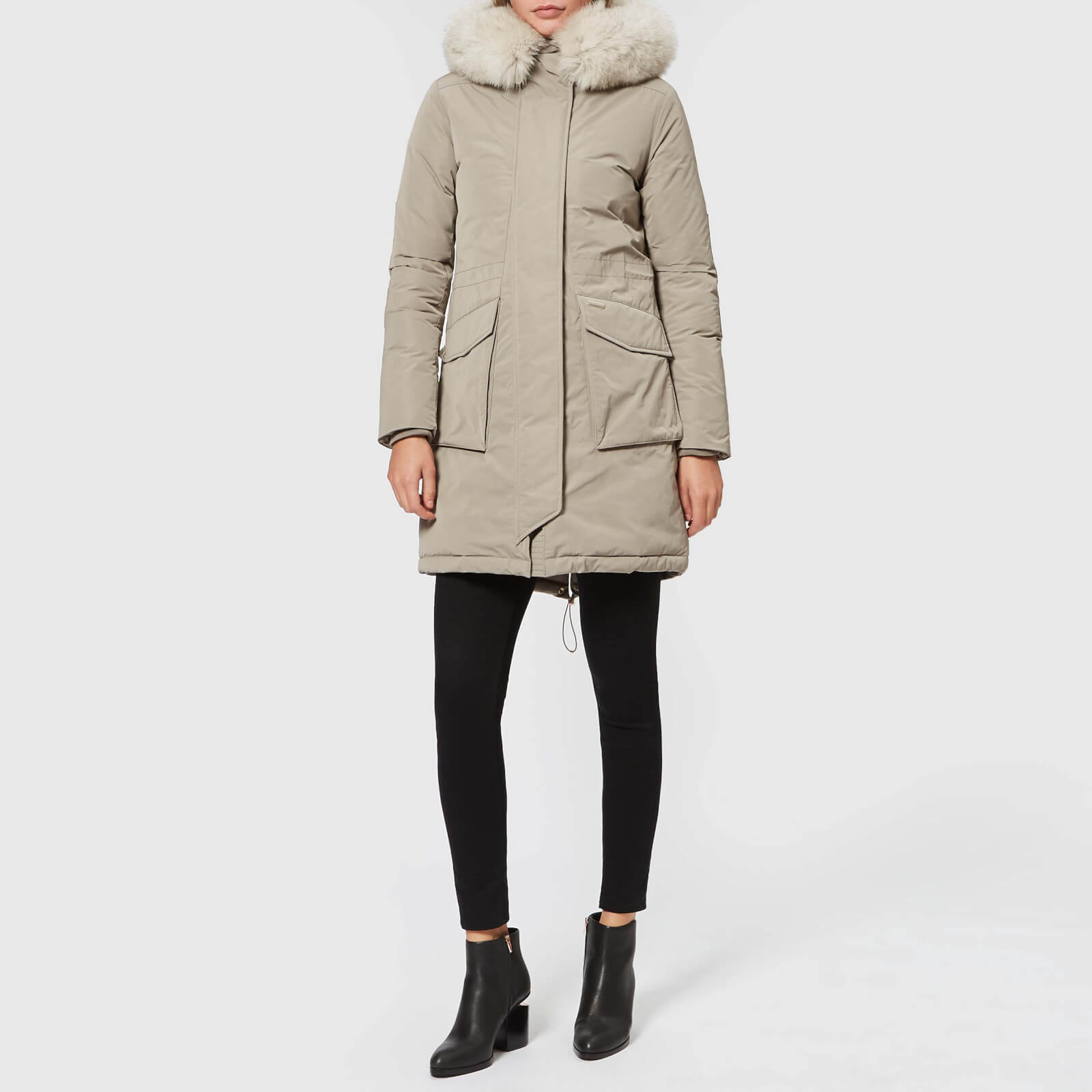 Woolrich Women's Military Parka Fox - Coffee Liqour | Coggles