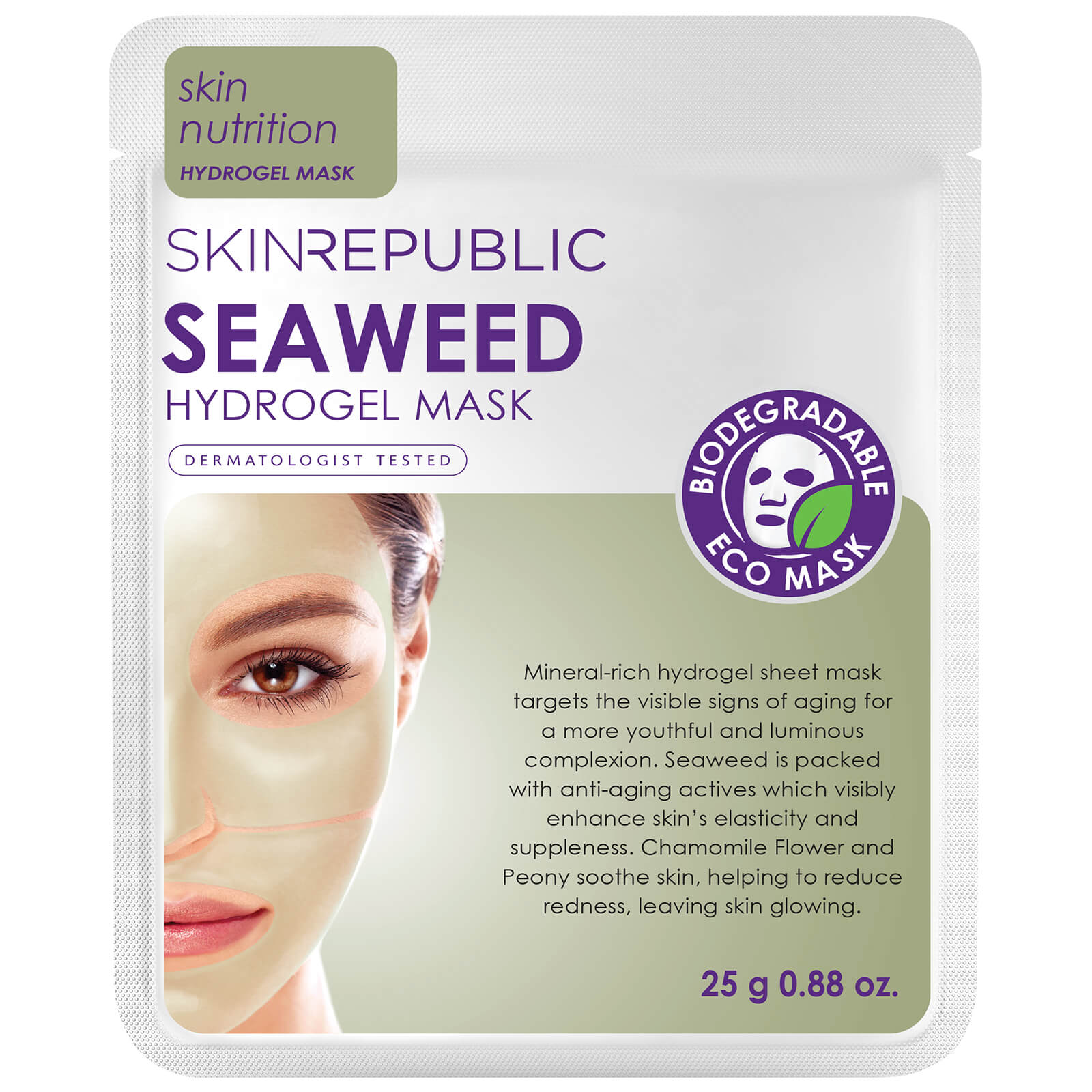 Skin Republic Hydrogel Face Sheet Mask Seaweed 25g