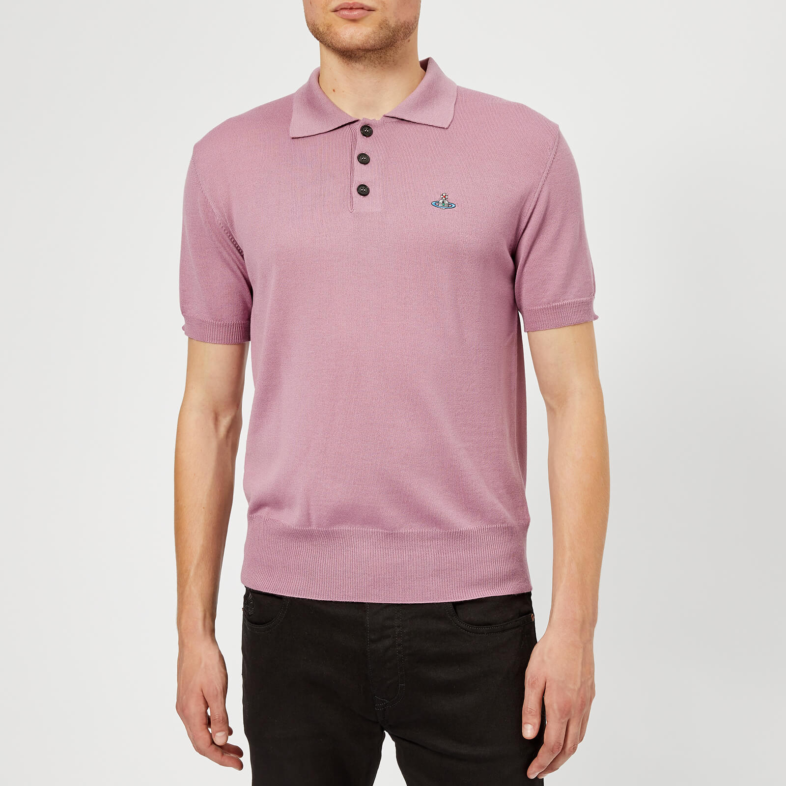 Vivienne westwood white polo pink collar on sale