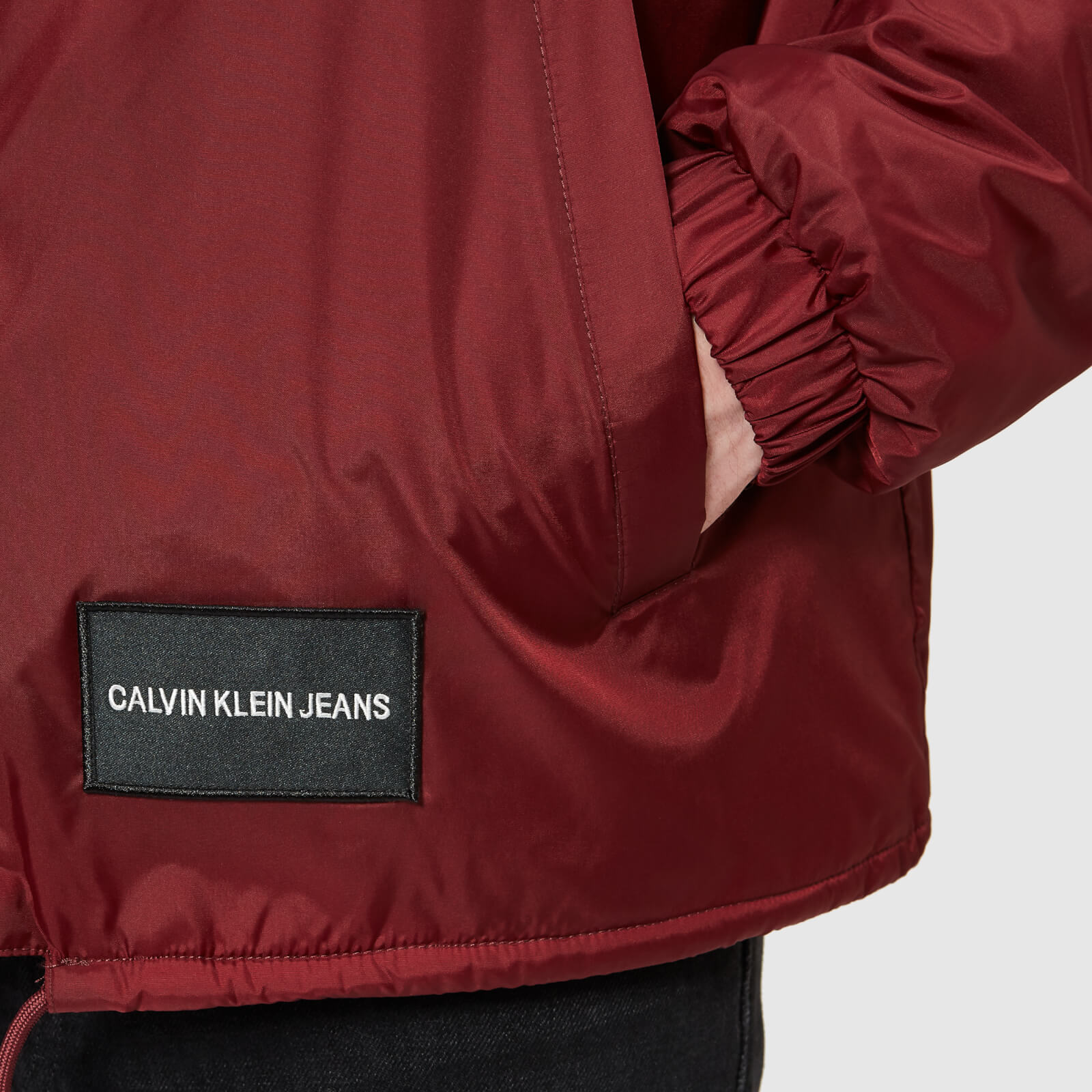 Calvin Klein Jeans Men s Sl Institutional Coach Jacket Tawny
