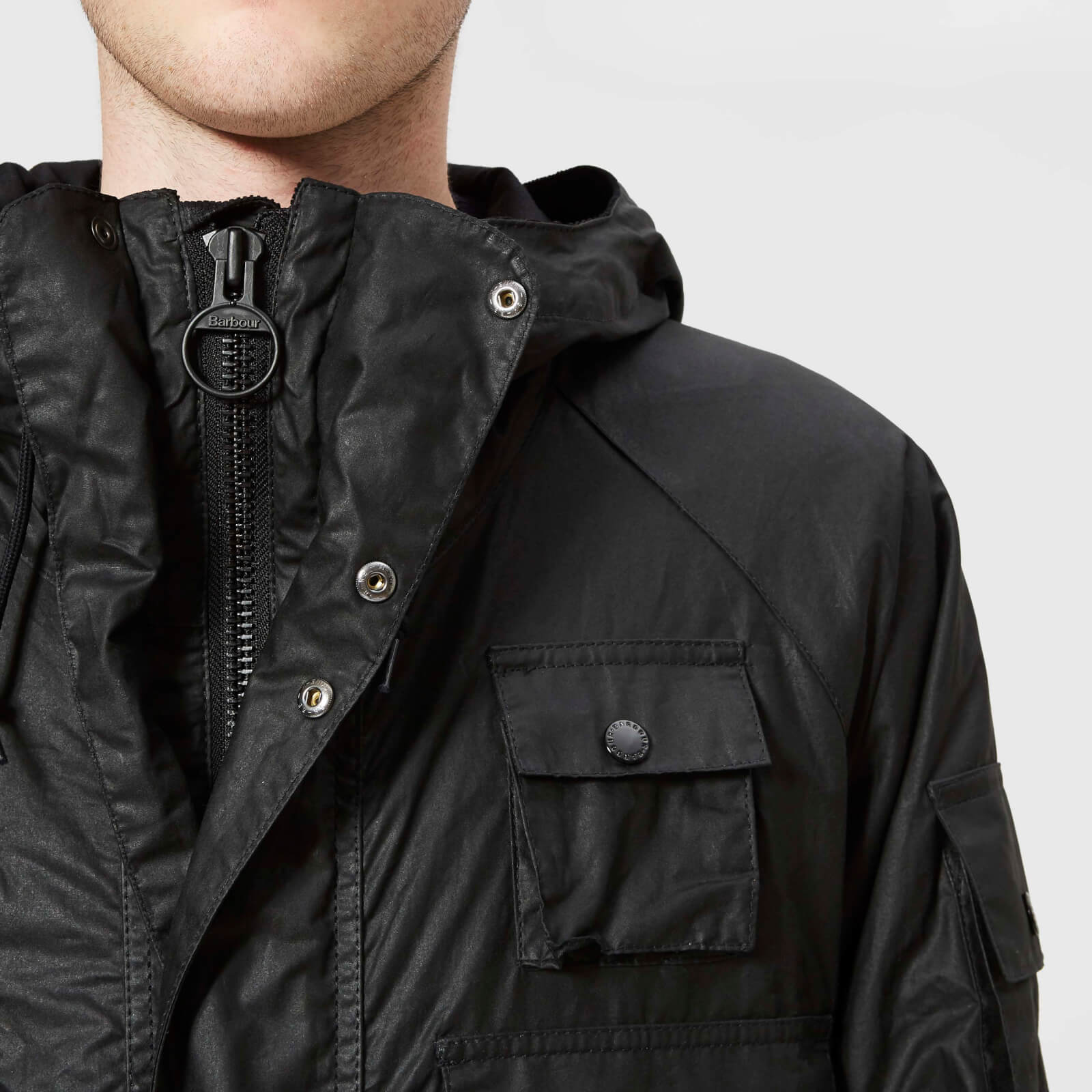 Barbour zip parka top