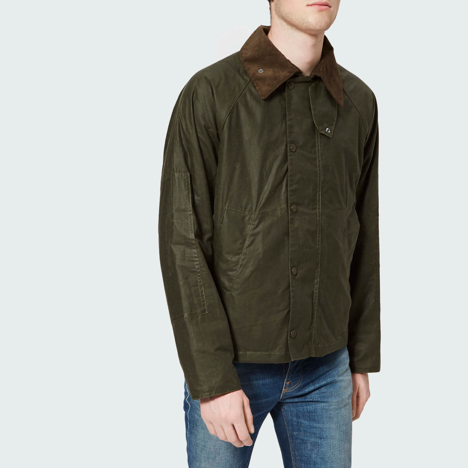 Barbour X Engineered Garments Men s Graham Wax Jacket Olive Coggles