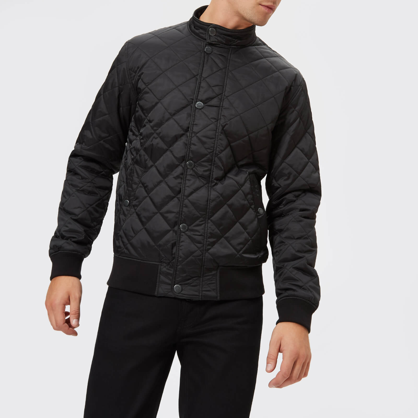 Barbour Men s Edderton Quilted Blouson Jacket Black Coggles