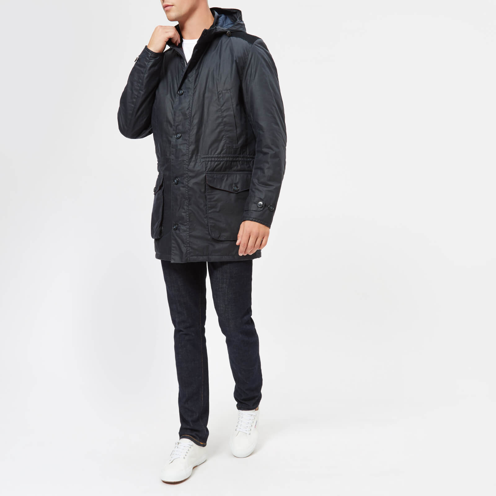 Barbour Men s Crieff Wax Jacket Navy Coggles