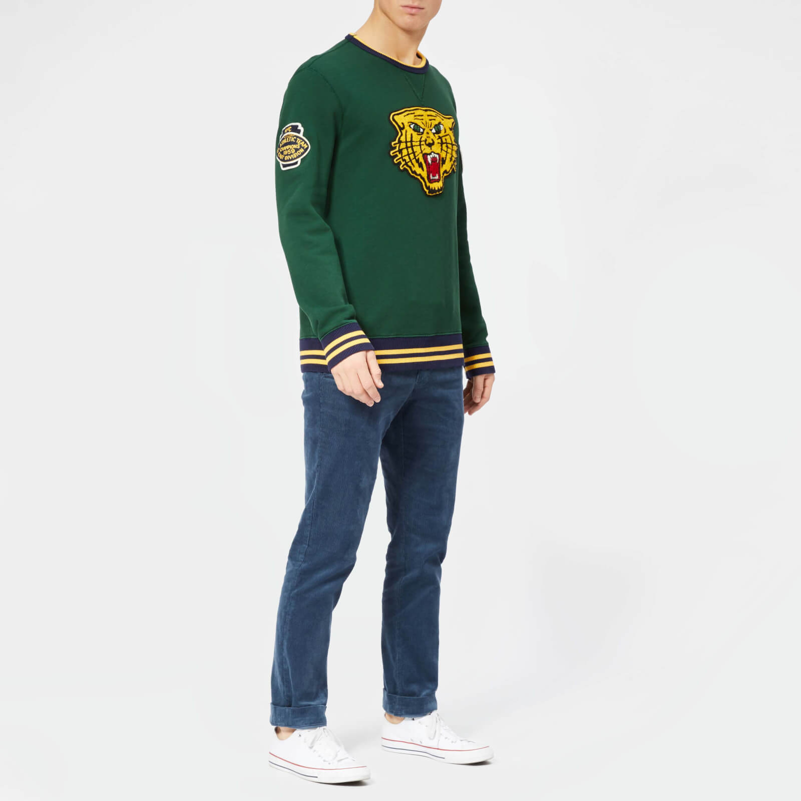 Polo Ralph Lauren Men s Tiger Crew Neck Sweatshirt College Green Coggles