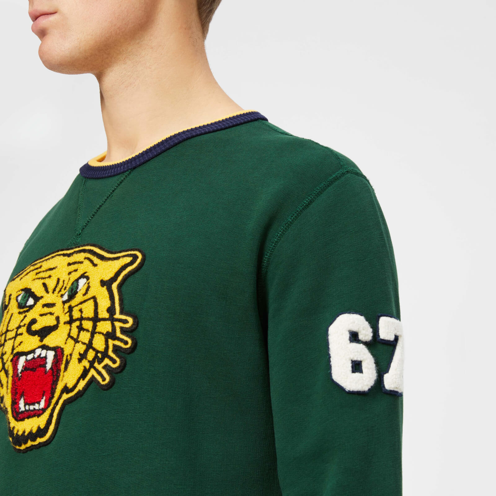Polo Ralph Lauren Men s Tiger Crew Neck Sweatshirt College Green Coggles