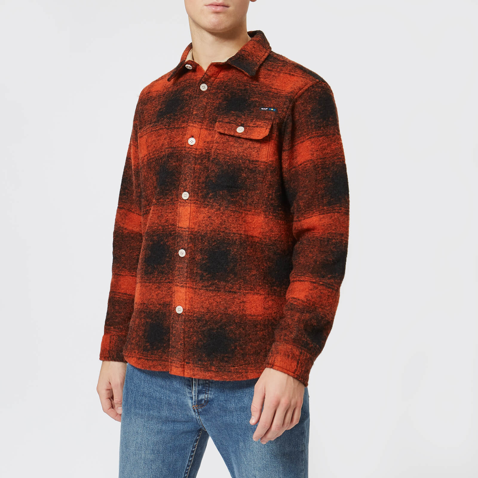 Nigel Cabourn x Lybro CPO Work Shirt Black Navy | END. (ES)