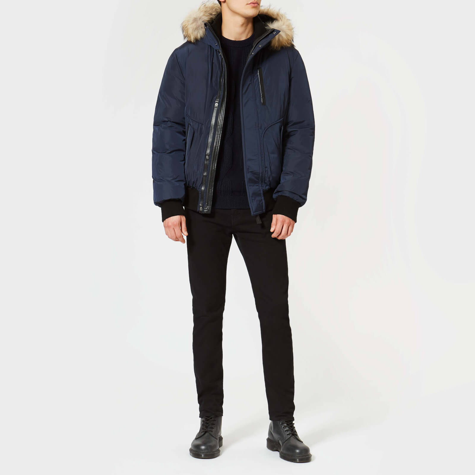 Mackage Men s Florian Down Bomber Jacket Ink Natural Coggles