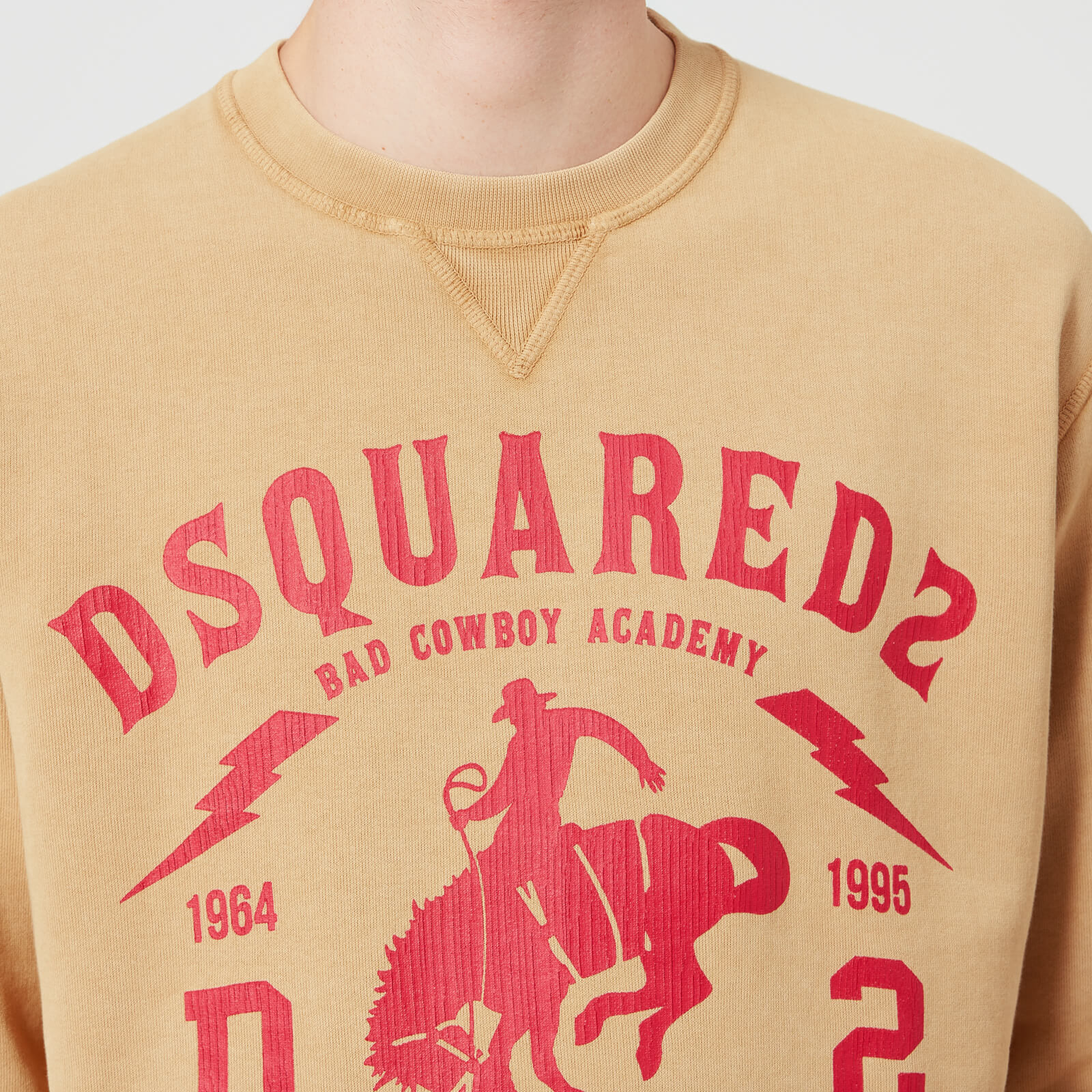 Dsquared2 Men s Dan Fit Fade Sweatshirt Beige Coggles