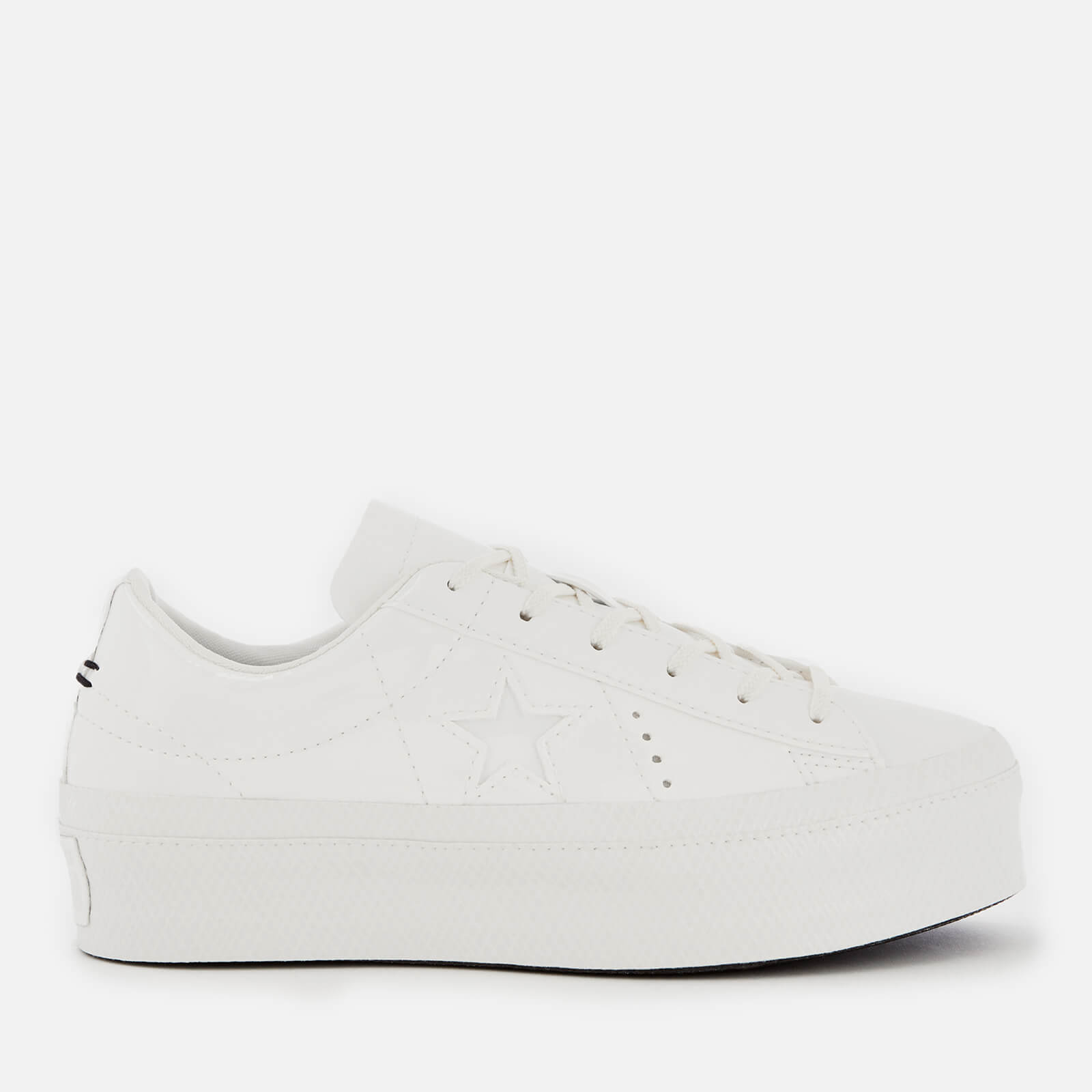 Converse Women s One Star Platform Ox Trainers Vintage White Vintage White Allsole