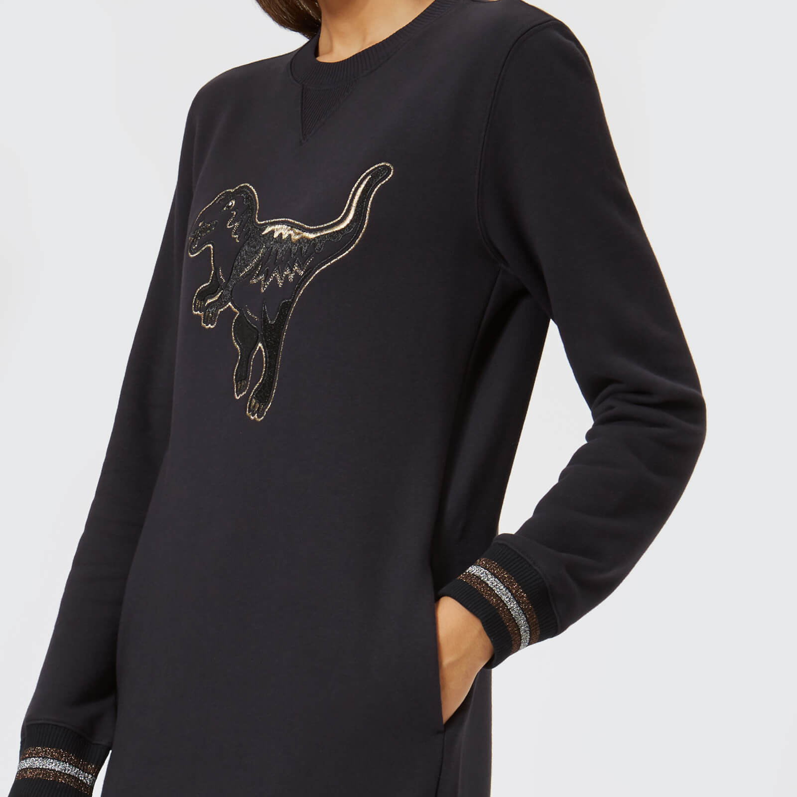 Coach 1941 Women s Rexy Sweatshirt Dress Dark Shadow Coggles