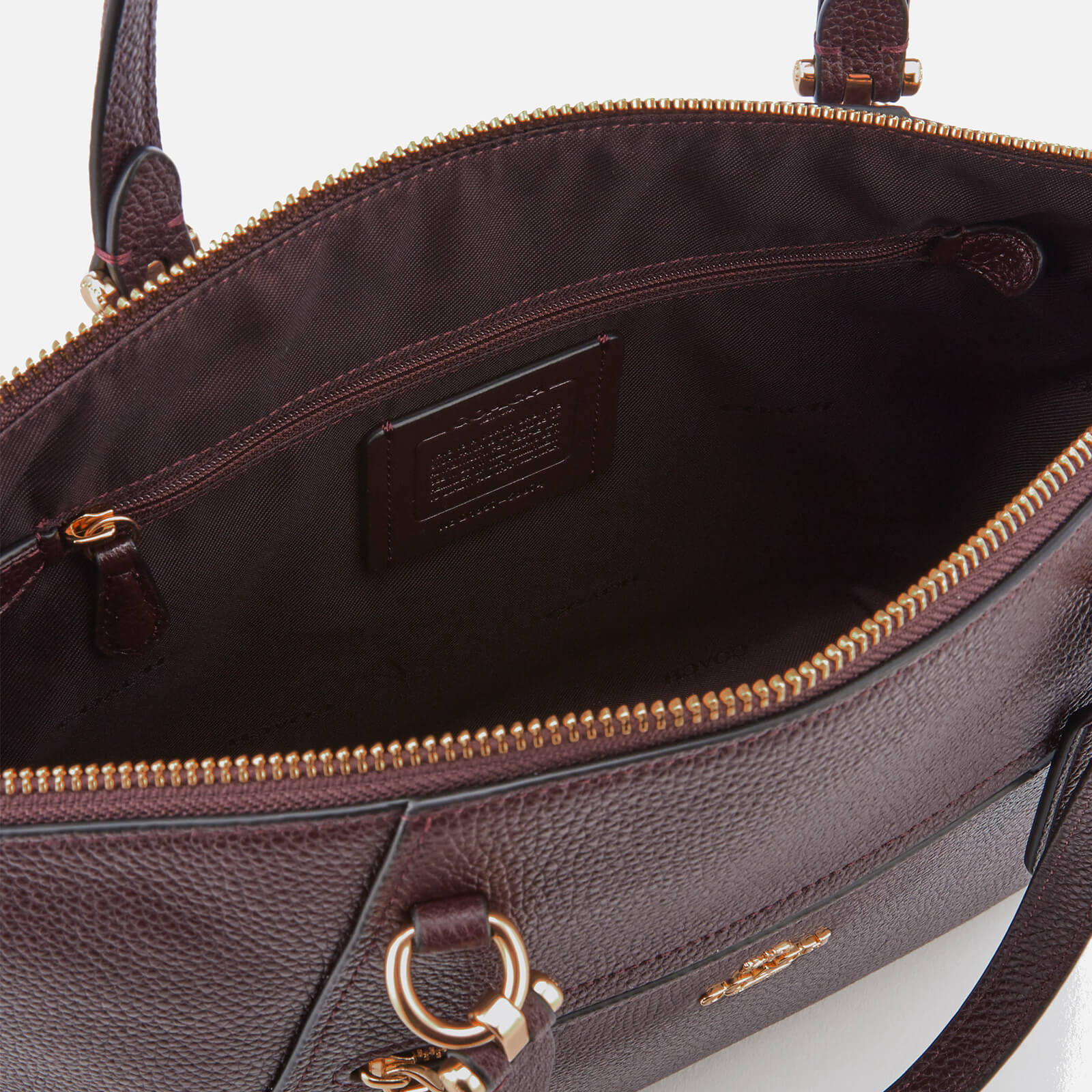 Coach Women s Polished Leather Prairie Satchel Oxblood Coggles