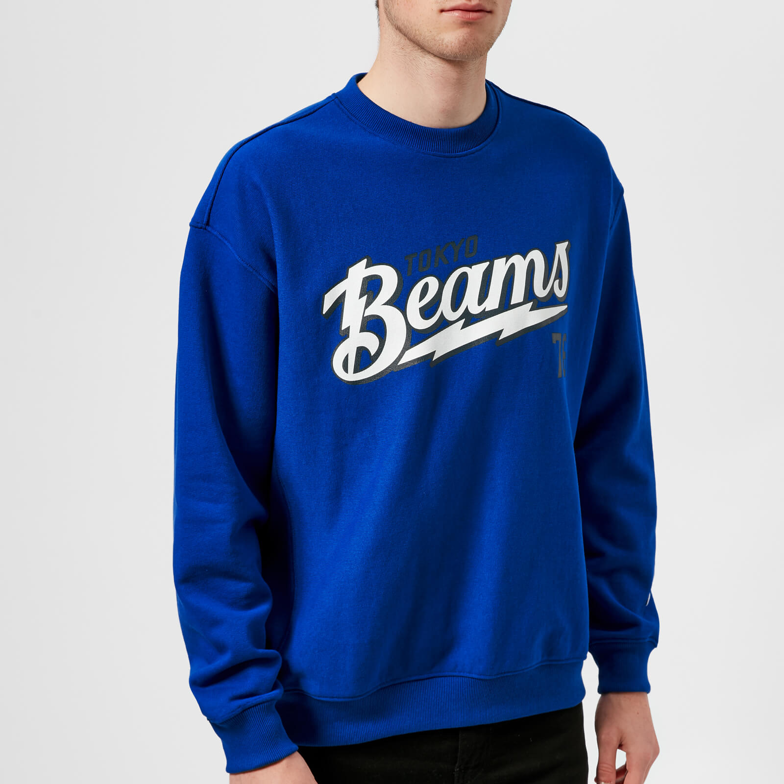 Champion X Beams Men's Crew Neck Sweatshirt - Blue | Coggles