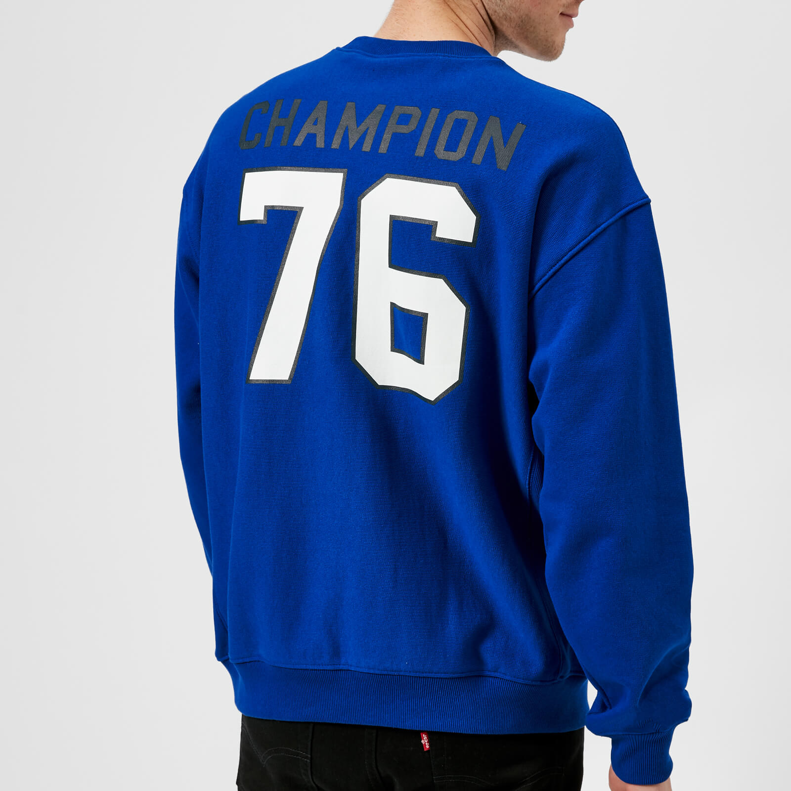 Champion X Beams Men's Crew Neck Sweatshirt - Blue | Coggles