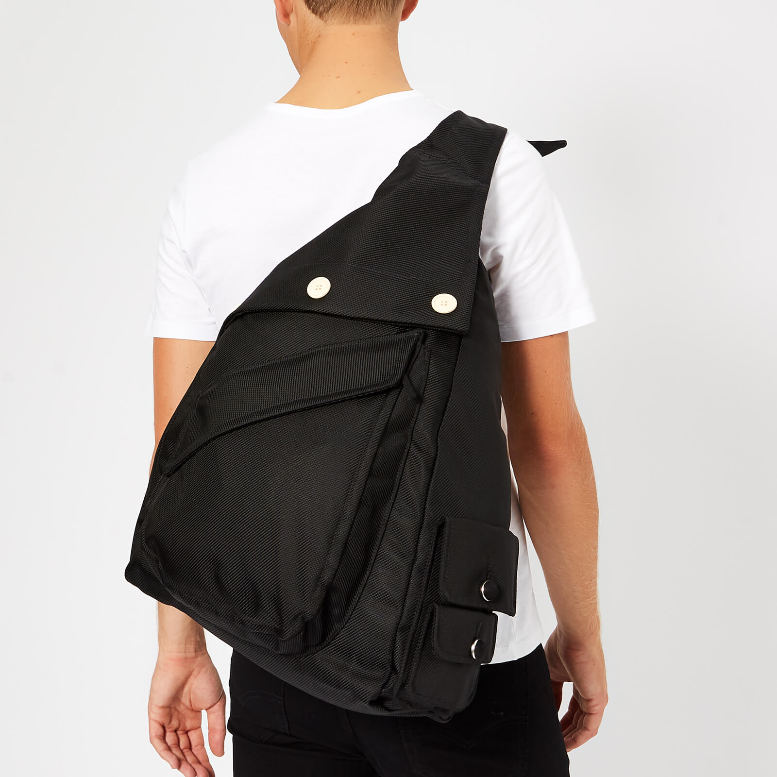 Eastpak x Raf Simons RS Organised Sling Bag Black Structured Coggles