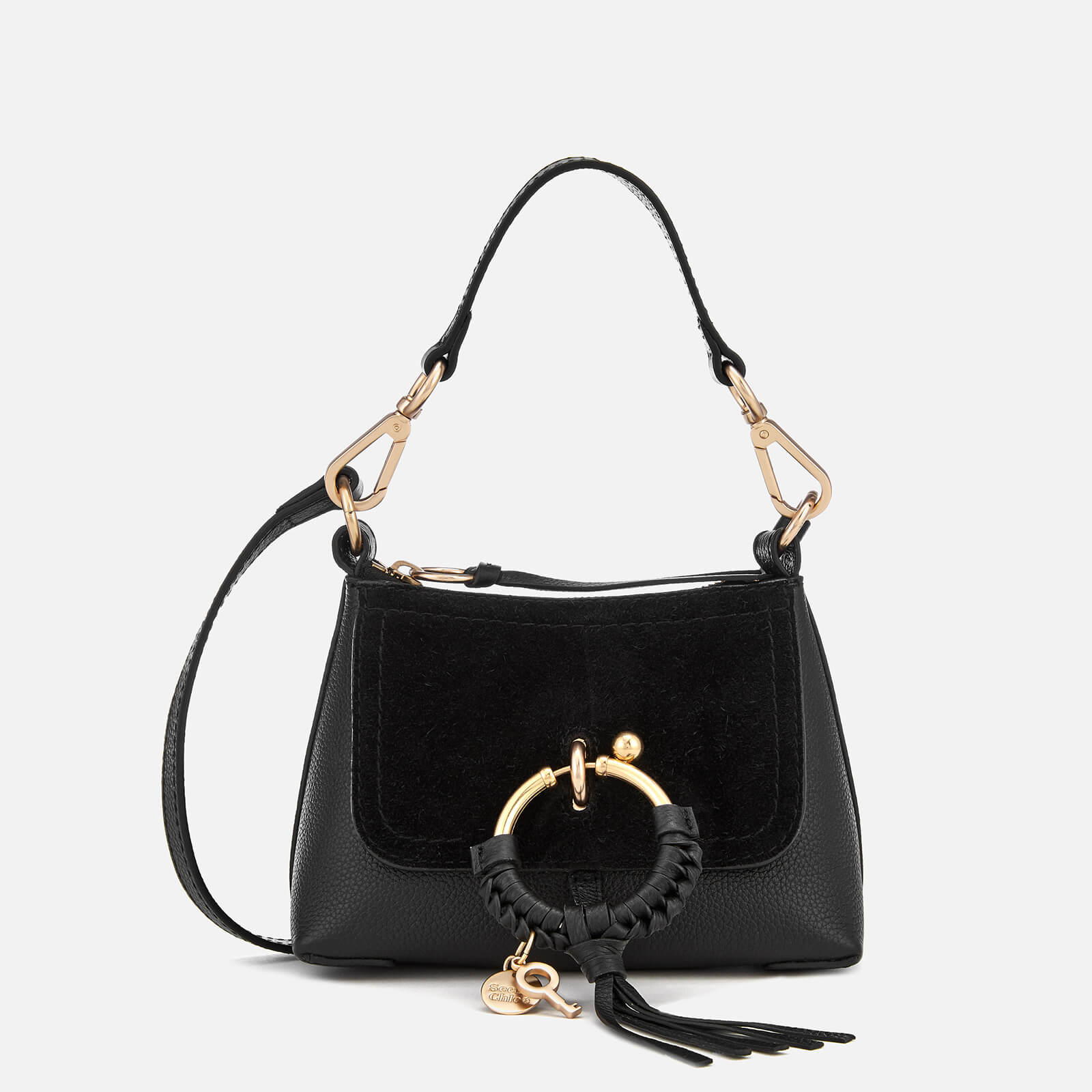 Chloe black crossbody bag discount