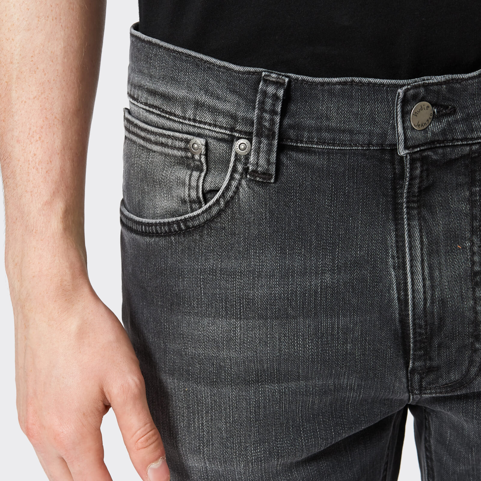 Nudie Jeans Men's Lean Dean Straight Jeans - Mono Grey - W30