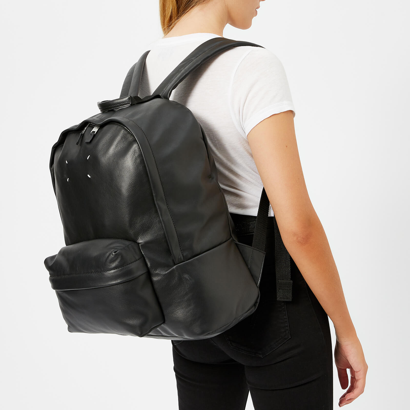 Maison Margiela Men s Leather Backpack Black Coggles
