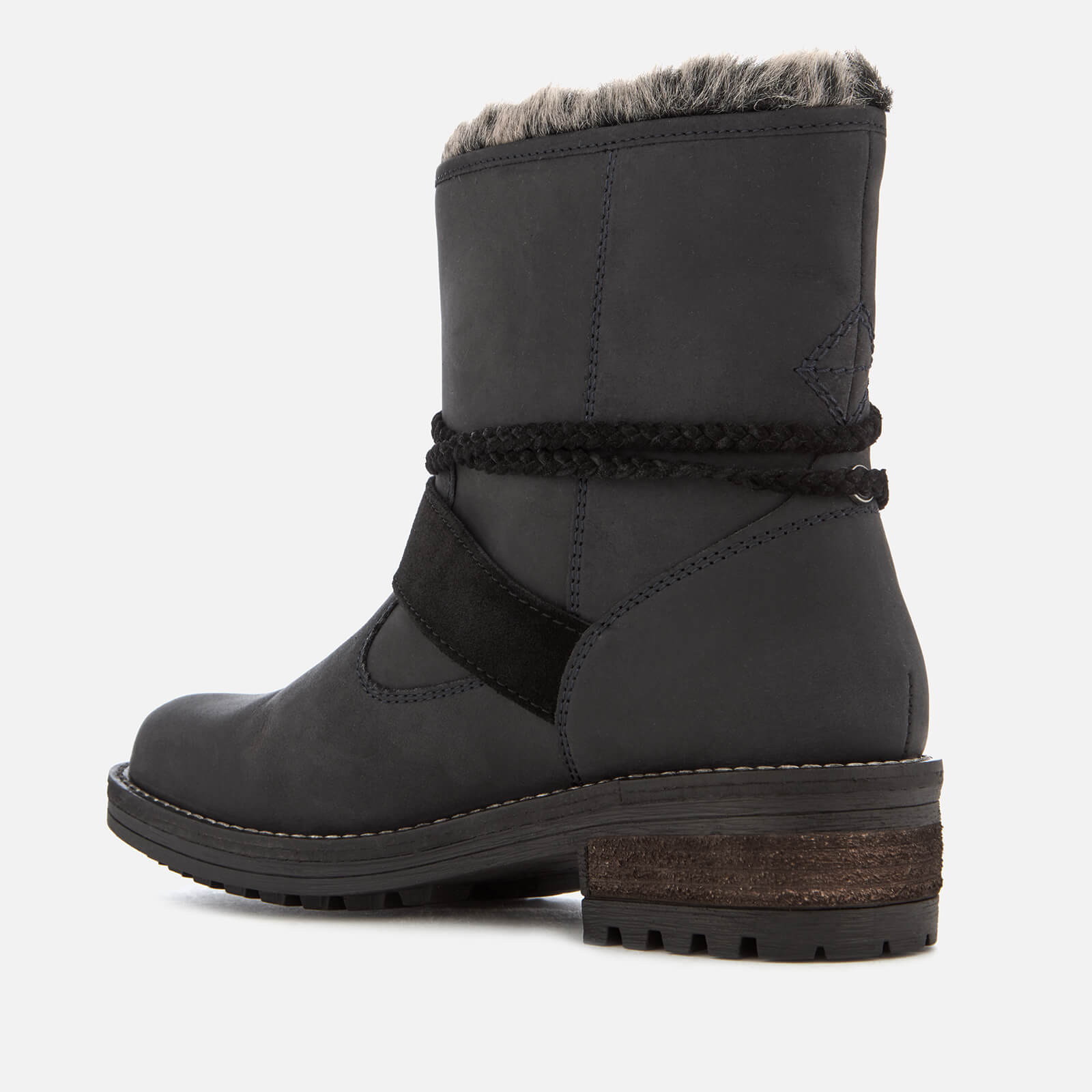 Superdry Women s Hurbis Biker Boots Distressed Black Allsole