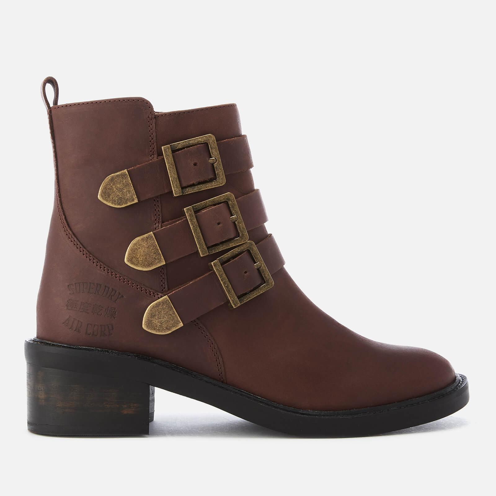 Superdry black cheryl military boot 2025