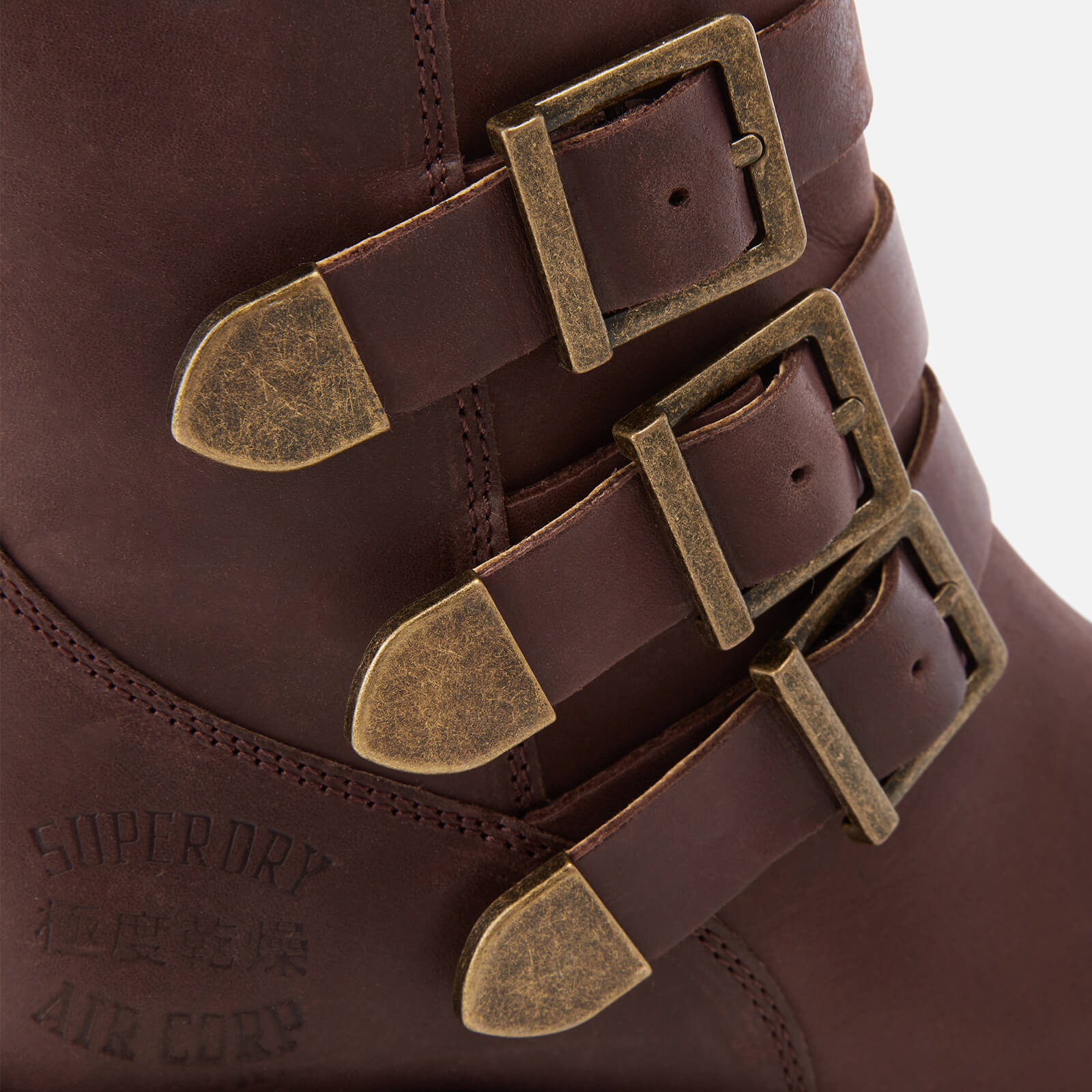 Superdry Women s Cheryl Military Boots Oxblood Allsole