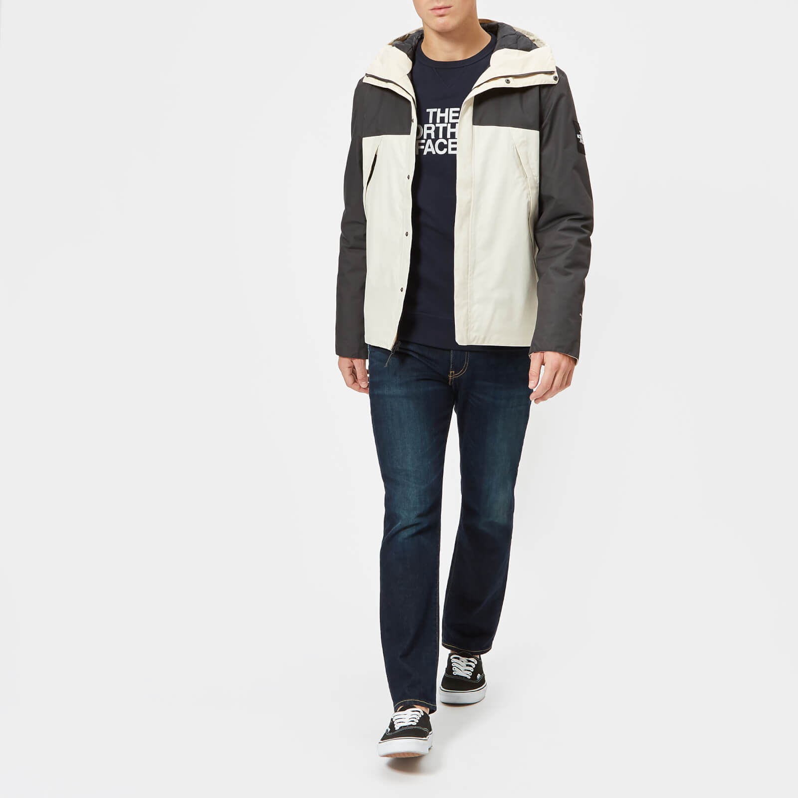 The North Face Men s 1990 Thermoball Mountain Jacket Vintage White Asphalt Grey Coggles