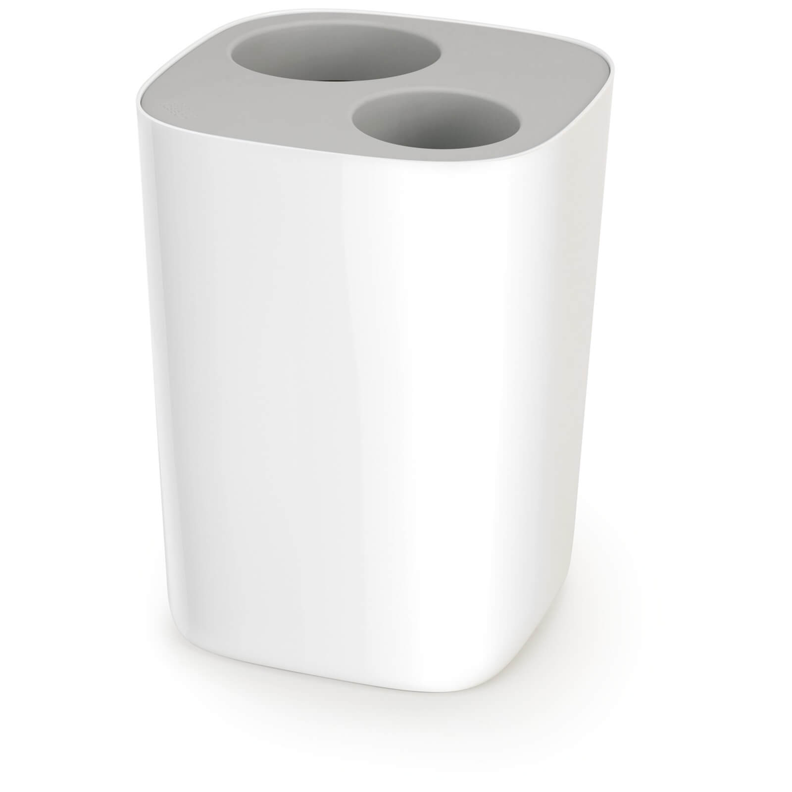 Joseph Joseph Split Bathroom Waste Separation Bin White/Grey Coggles